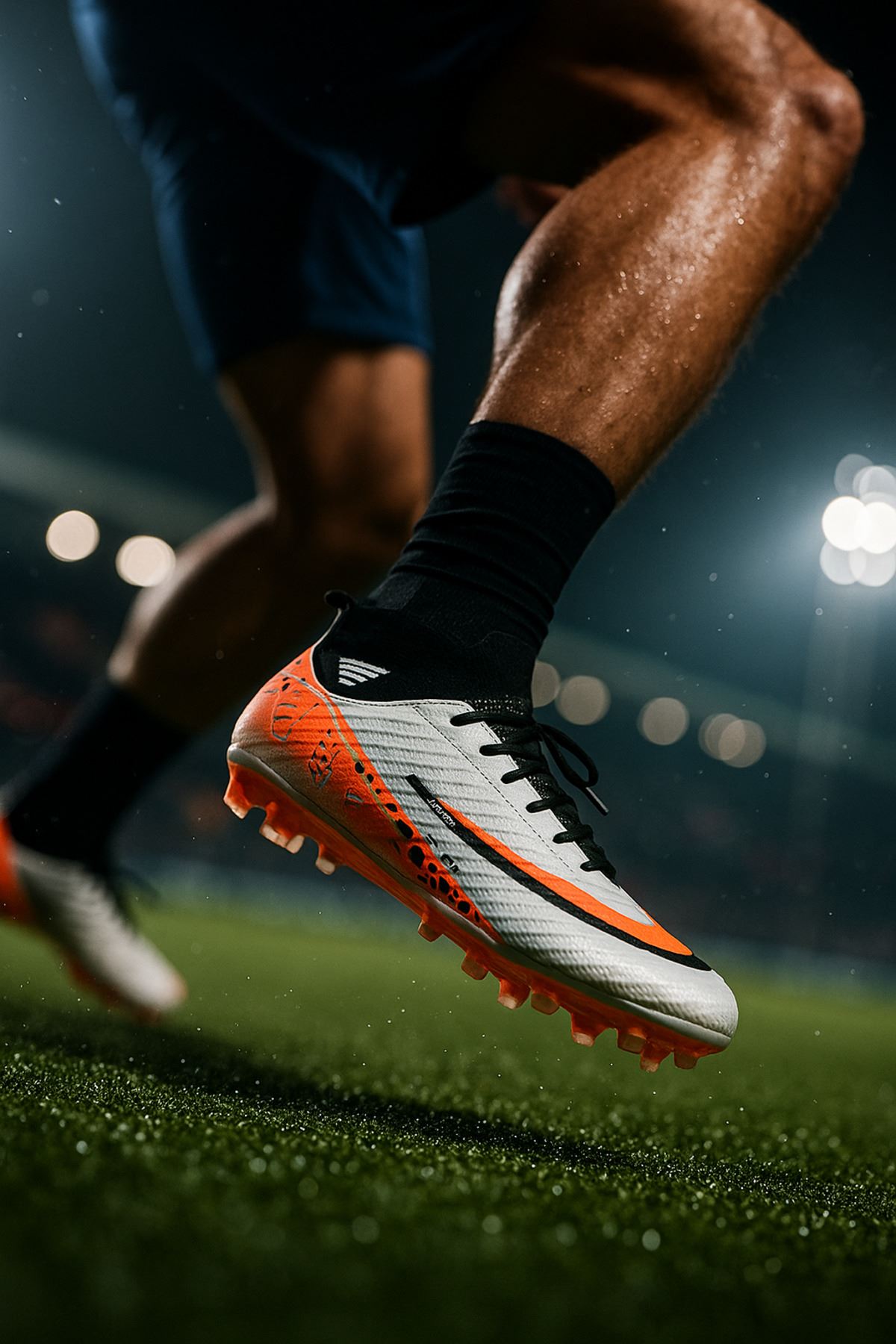 Pro-Half Futbol Ayakkabısı Halısaha Çim Saha Çoraplı Çocuk Krampon Yetişkin Krampon