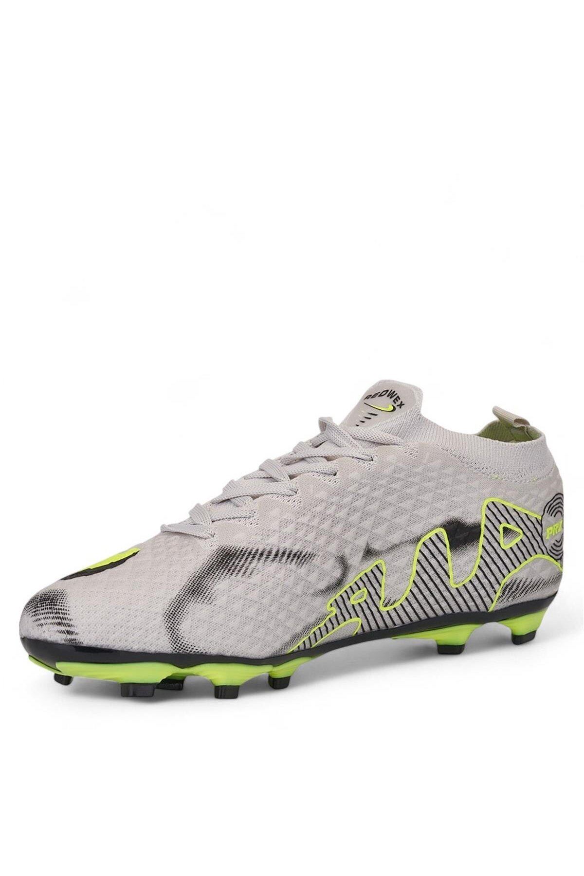 Pro-X Profesyonel Futbol Ayakkabısı Halısaha Çim Saha Çoraplı Çocuk Krampon Yetişkin