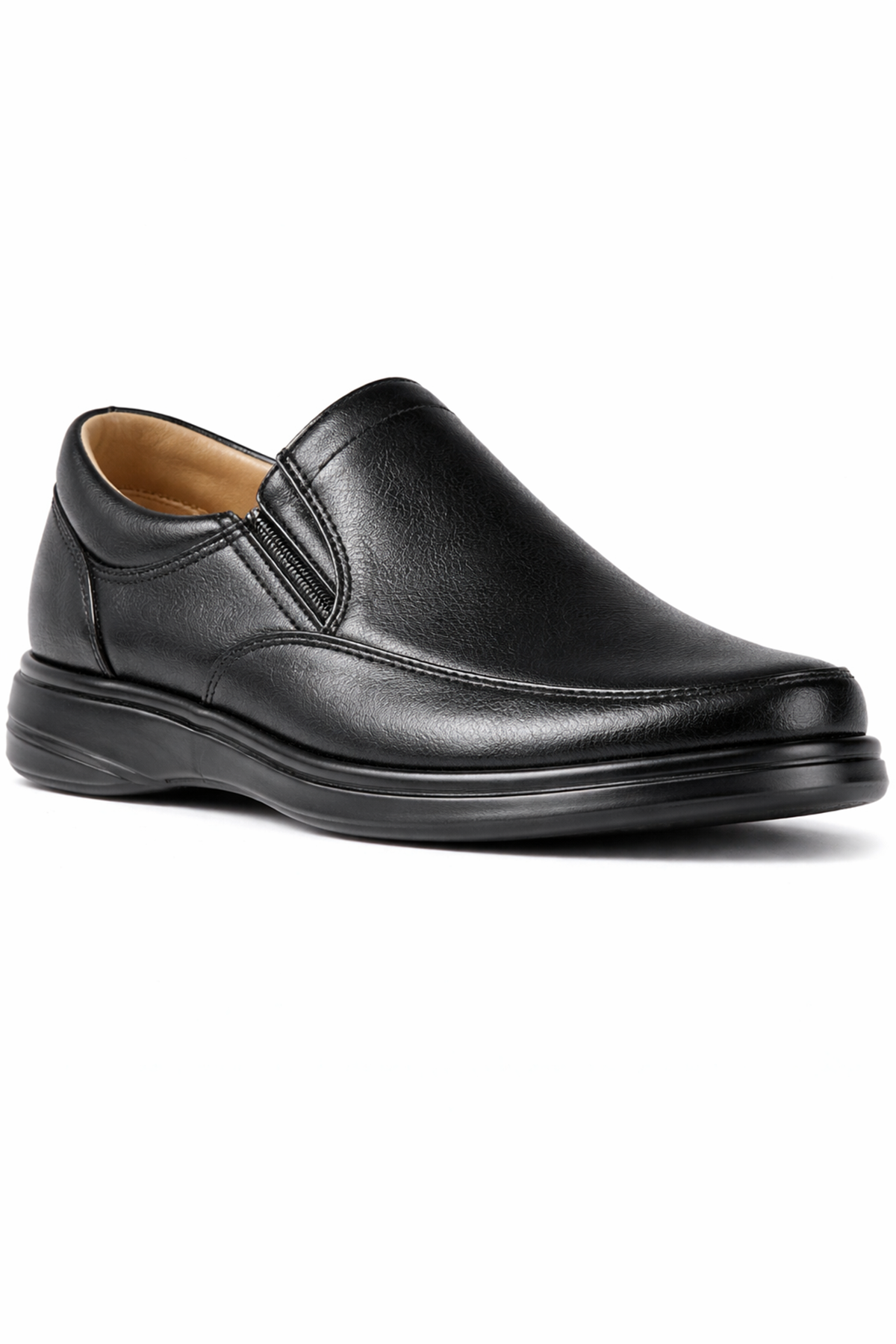 ComfortPro Erkek Hakiki Deri Ortopedik Günlük Ayakkabı – Bağcıksız, Premium Konforlu İç Deri