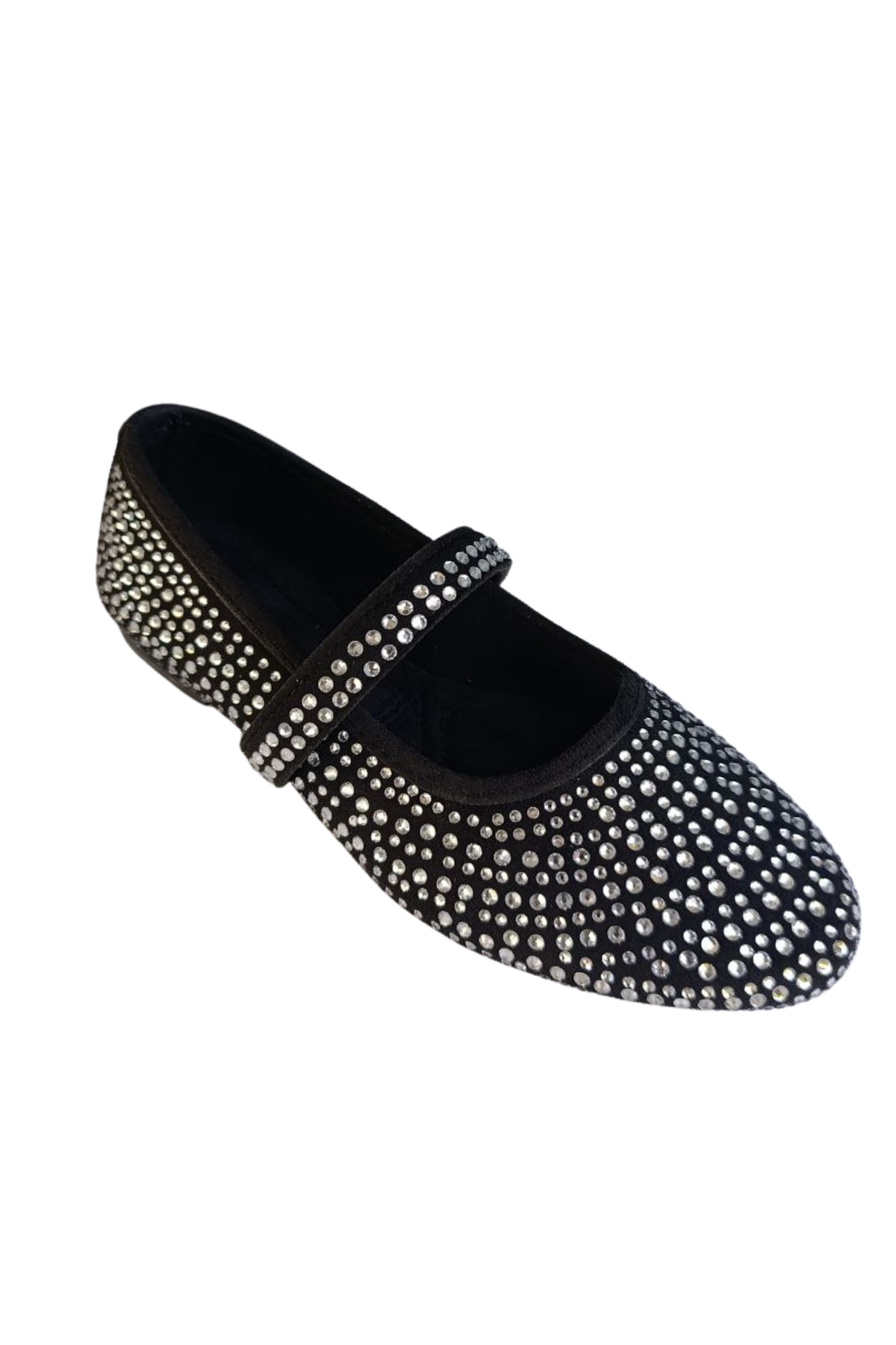 Kadın Siyah Taşlı Babet Ayakkabı – Şık, Rahat, Günlük Mary Jane Rahat Babet - Tokalı Bantlı Günlük Ve Şık Düz Taban Ayakkabı