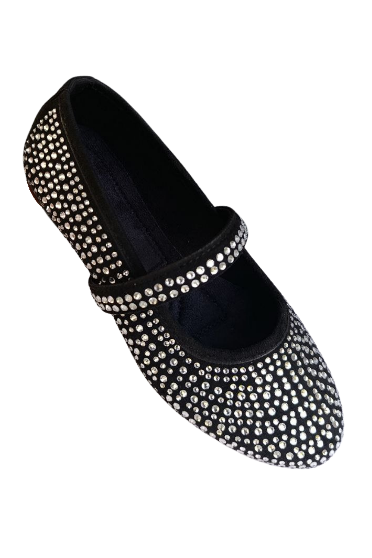 Kadın Siyah Taşlı Babet Ayakkabı – Şık, Rahat, Günlük Mary Jane Rahat Babet - Tokalı Bantlı Günlük Ve Şık Düz Taban Ayakkabı