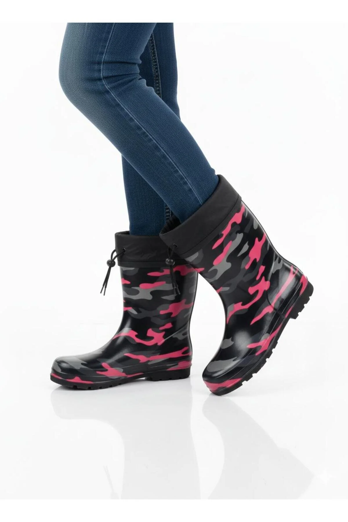 Çocuk 30-35 Premium Su Geçirmez Yün Astarlı Yağmur ve Kar Çizmesi Kaymaz Taban