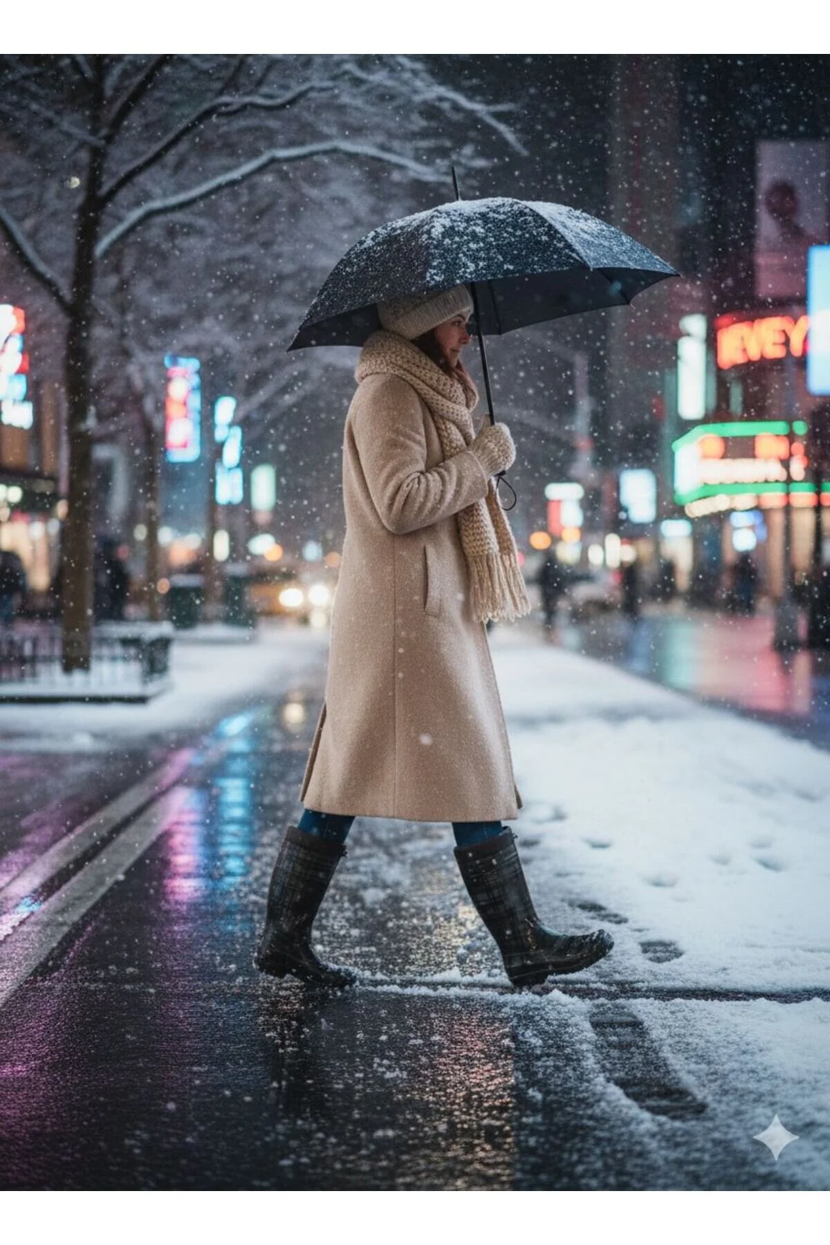 Çocuk 30-35 Premium Su Geçirmez Yün Astarlı Yağmur ve Kar Çizmesi Kaymaz Taban