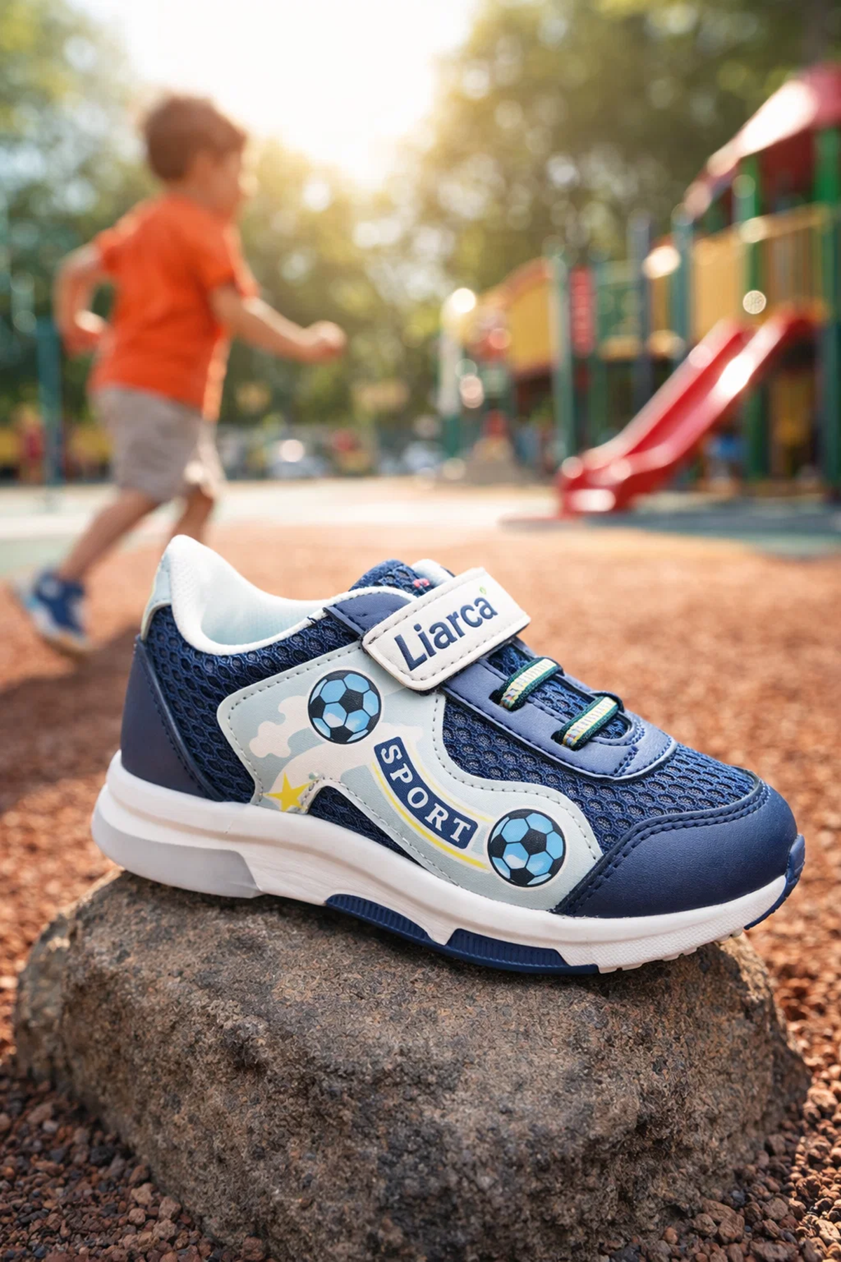 Erkek Çocuk Rahat Cırtlı Günlük Ayakkabı