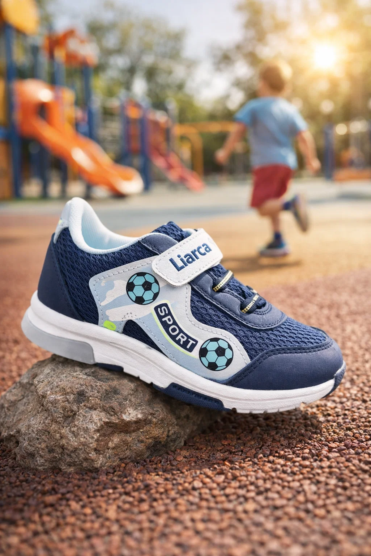 Erkek Çocuk Rahat Cırtlı Günlük Ayakkabı
