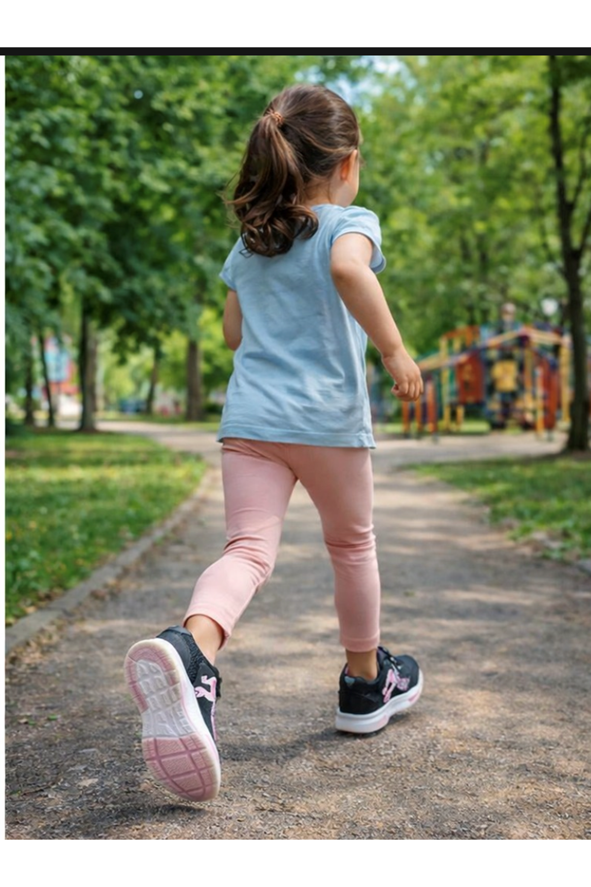 Kız Çocuk Rahat Cırtlı Günlük Ayakkabı