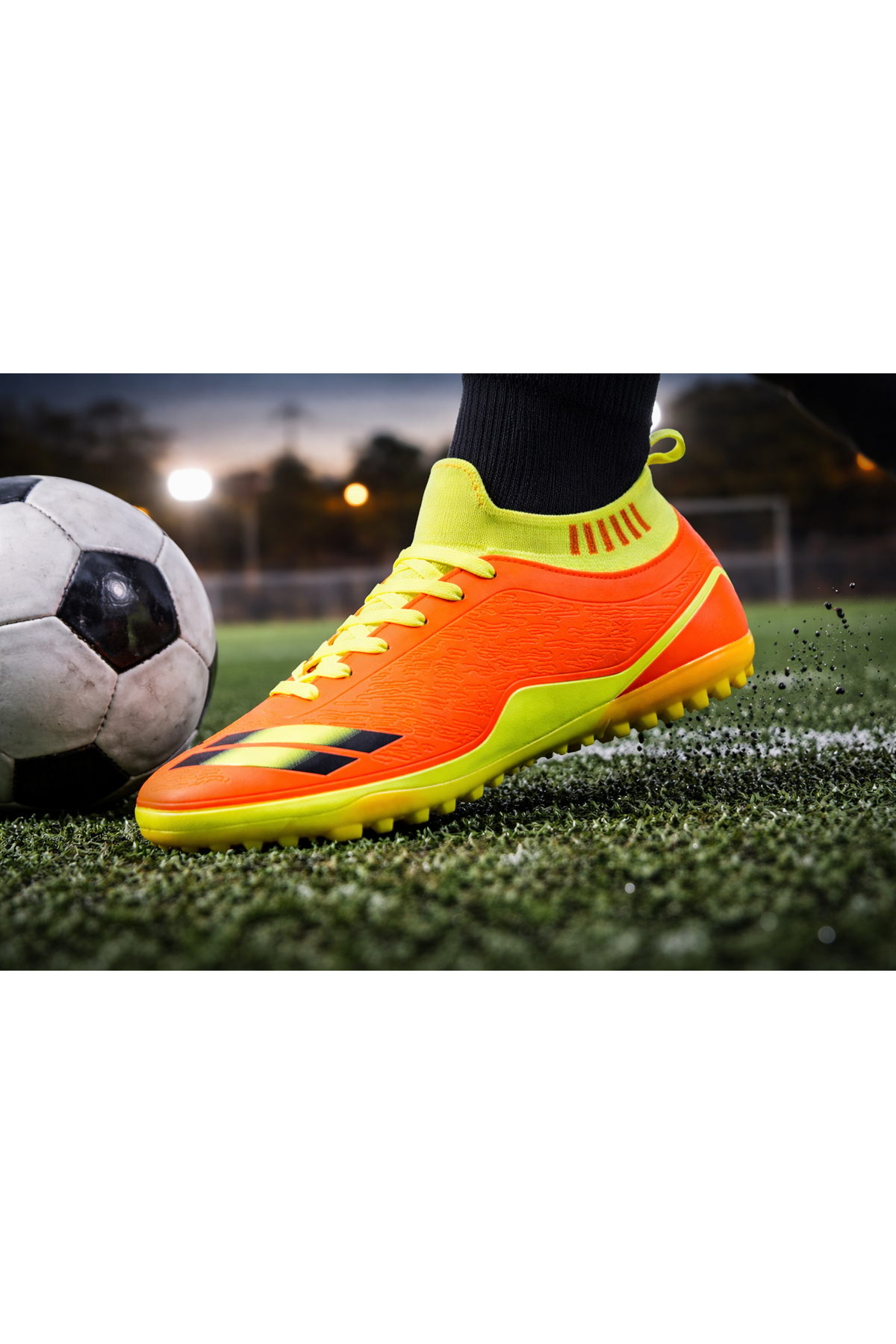 LaLiga Profesyonel Futbol Ayakkabısı Halısaha Çim Saha Çoraplı Yetişkin Krampon