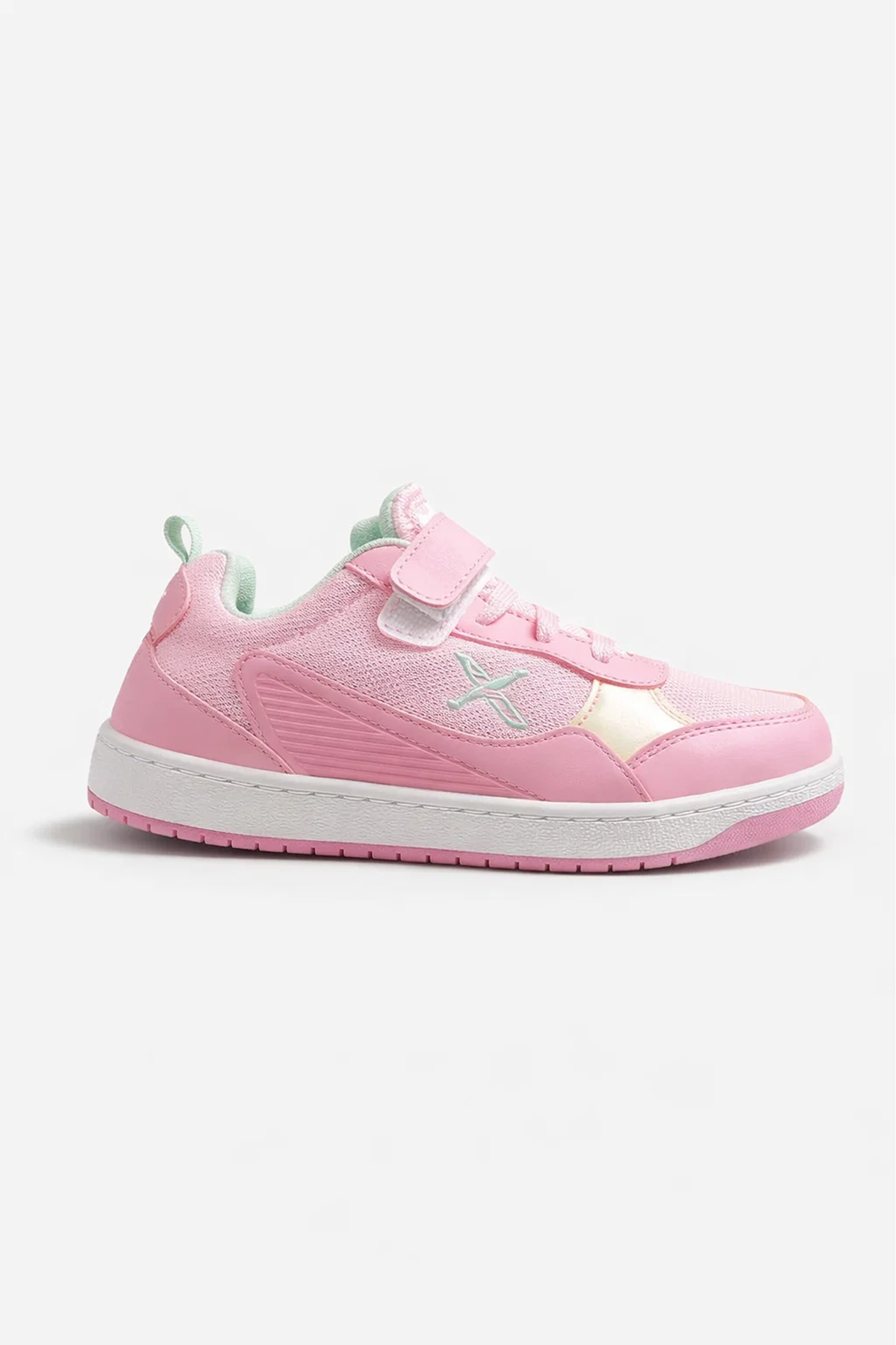 Pembe Çocuk Günlük İnce Taban Bağcıklı Rahat Günlük Yürüyüş Spor Ayakkabı