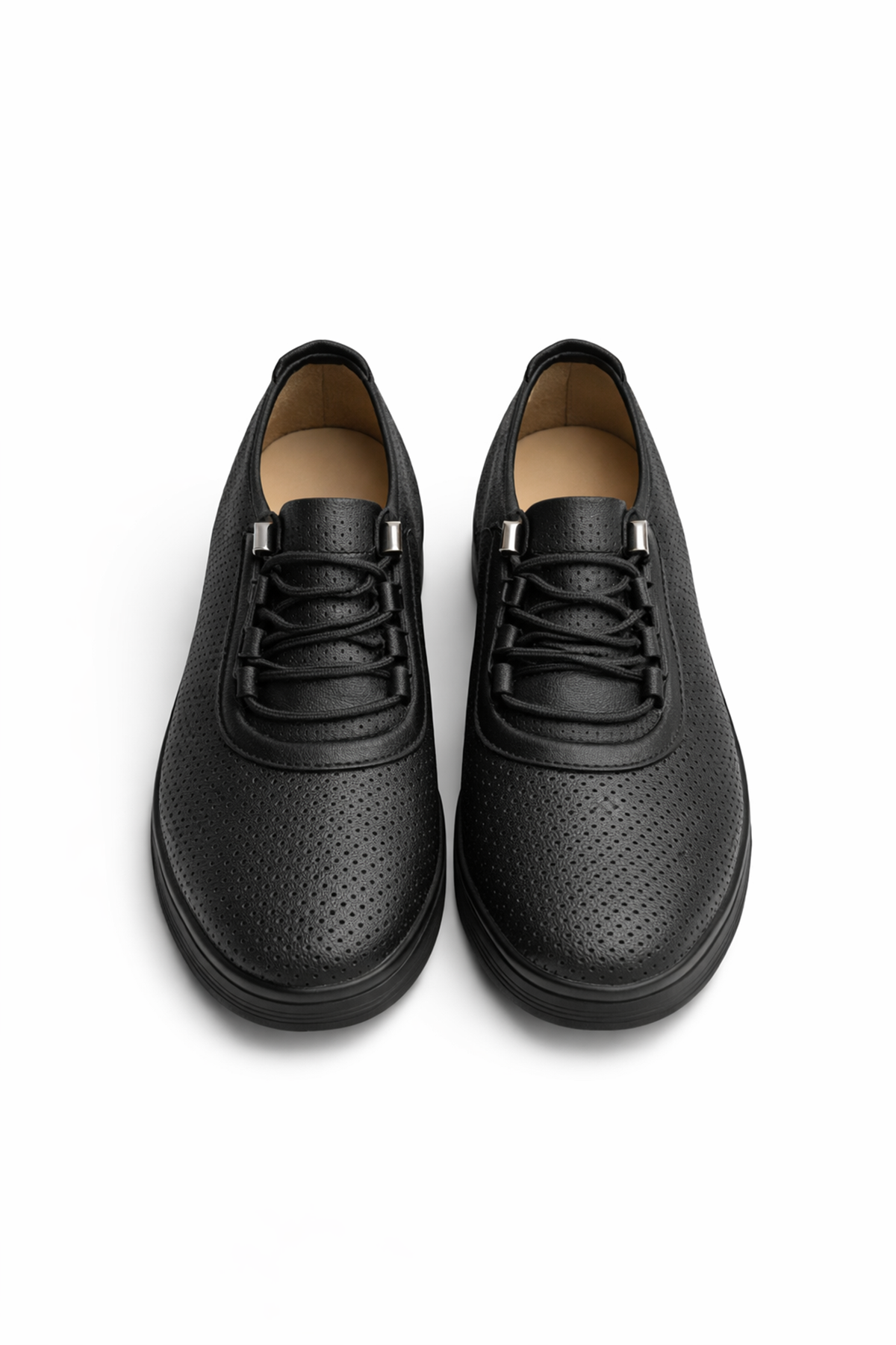 Siyah İnce Taban Kadın Günlük Comfort Ayakkabı – Kaymaz Taban