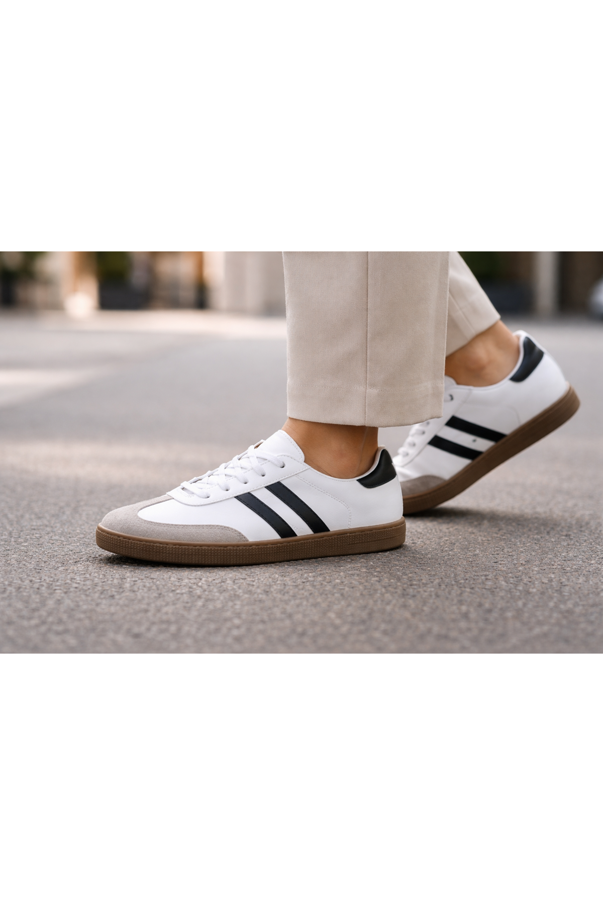 Unisex Ortopedik Sneaker – Süper Yumuşak Taban, Yan Ped Destekli, Deri İç Dış, Su Geçirmez 4 Mevsim Yürüyüş Ayakkabısı