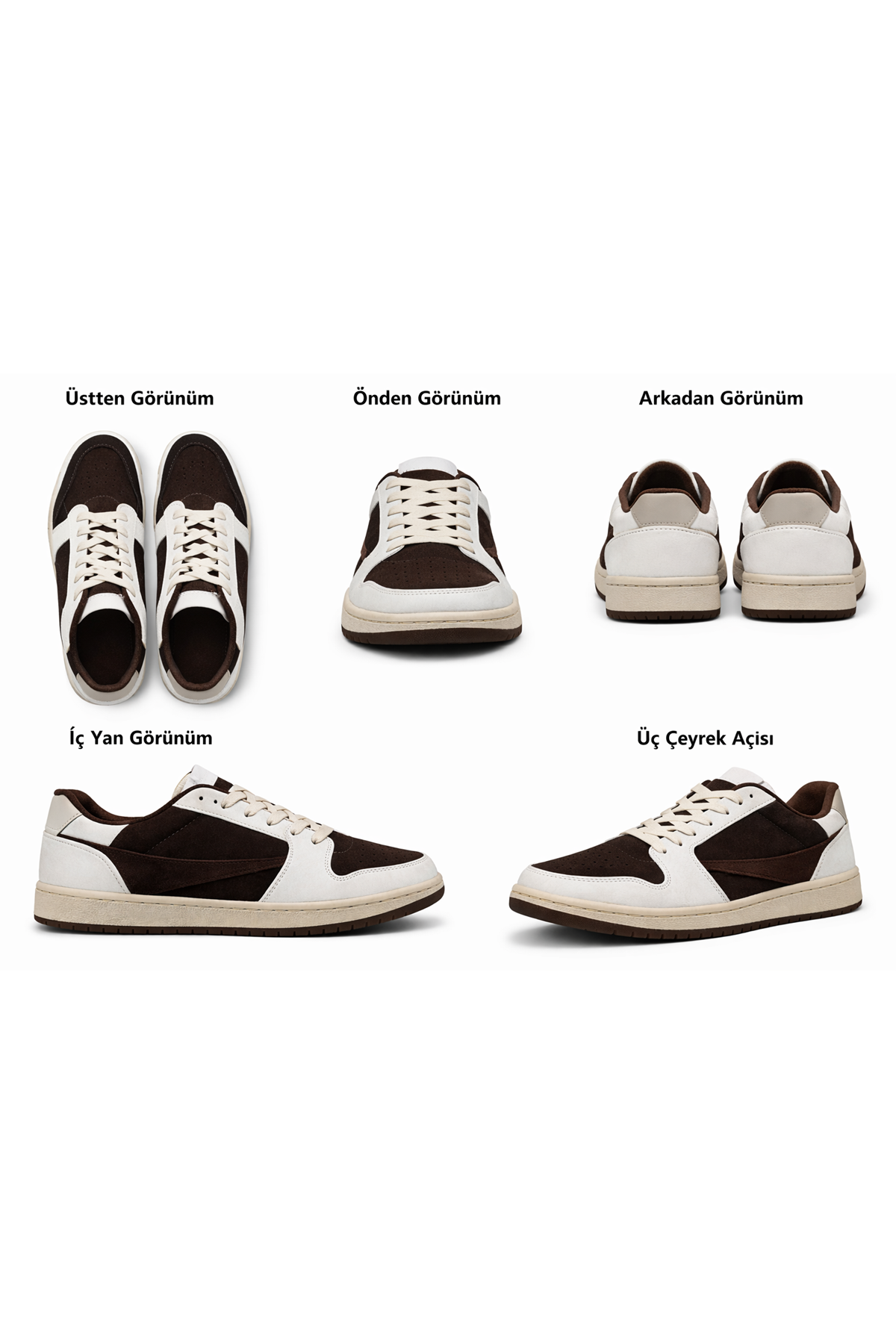 AEROFLEX EasyFit Sneaker – Günlük Kahverengi Spor Ayakkabı, Kolay Giyilebilir Tasarım, Hafif ve Konforlu