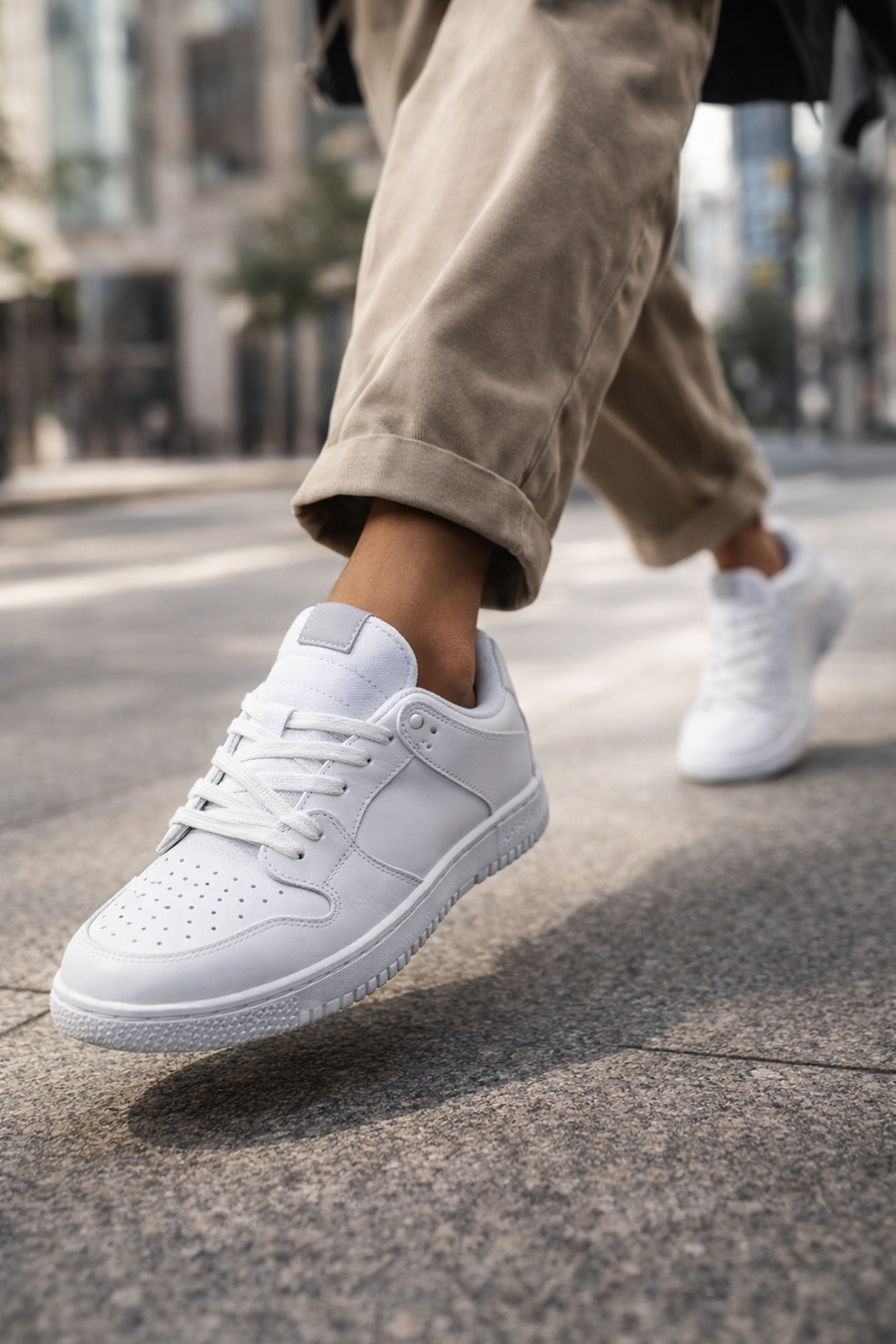 Sandrush Low Top Dayanıklı Rahat Unisex Günlük Sneaker Ayakkabı – Beyaz Beyaz