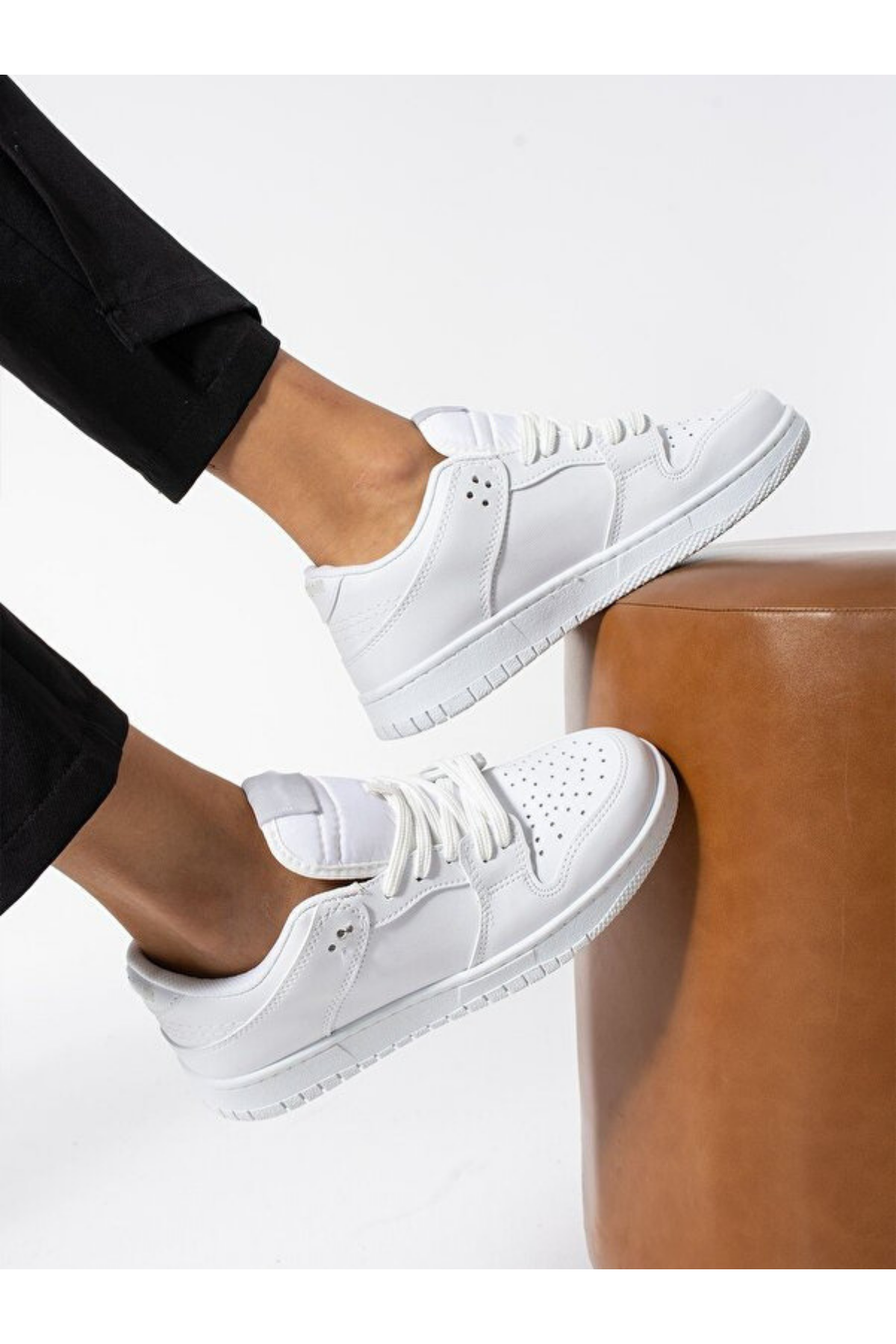 Sandrush Low Top Dayanıklı Rahat Unisex Günlük Sneaker Ayakkabı – Beyaz Beyaz