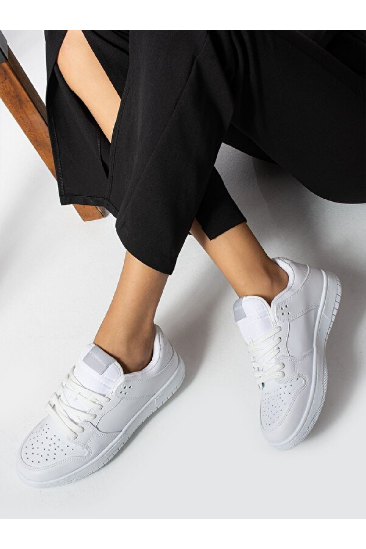 Sandrush Low Top Dayanıklı Rahat Unisex Günlük Sneaker Ayakkabı – Beyaz Beyaz