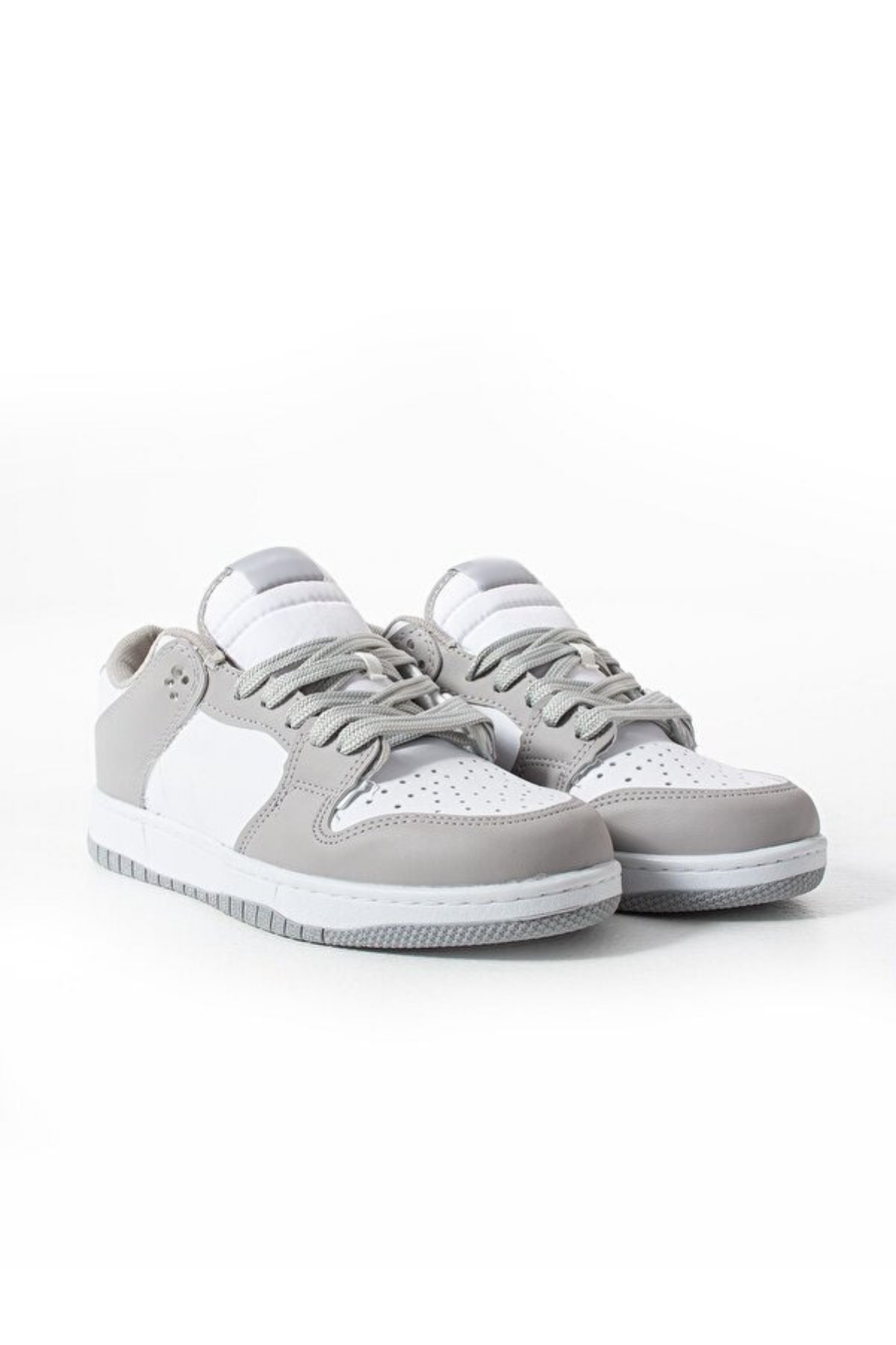 Sandrush Low Top Dayanıklı Rahat Unisex Günlük Sneaker Ayakkabı – Beyaz Gri