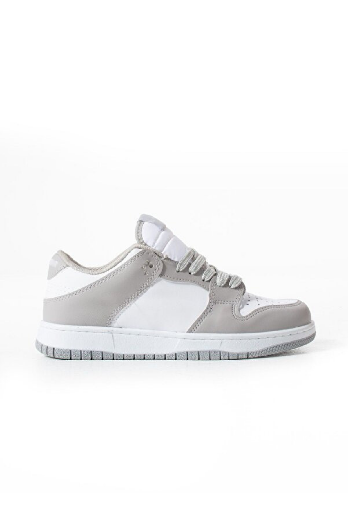 Sandrush Low Top Dayanıklı Rahat Unisex Günlük Sneaker Ayakkabı – Beyaz Gri