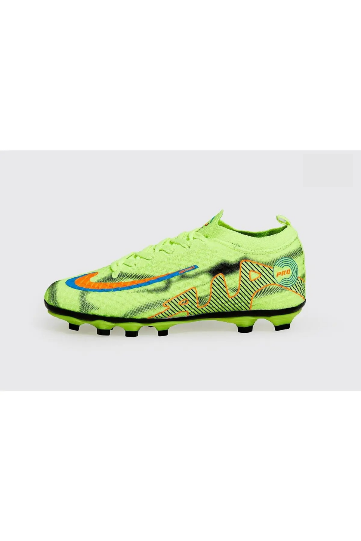 Pro-X Profesyonel Futbol Ayakkabısı Halısaha Çim Saha Çoraplı Çocuk Krampon Yetişkin
