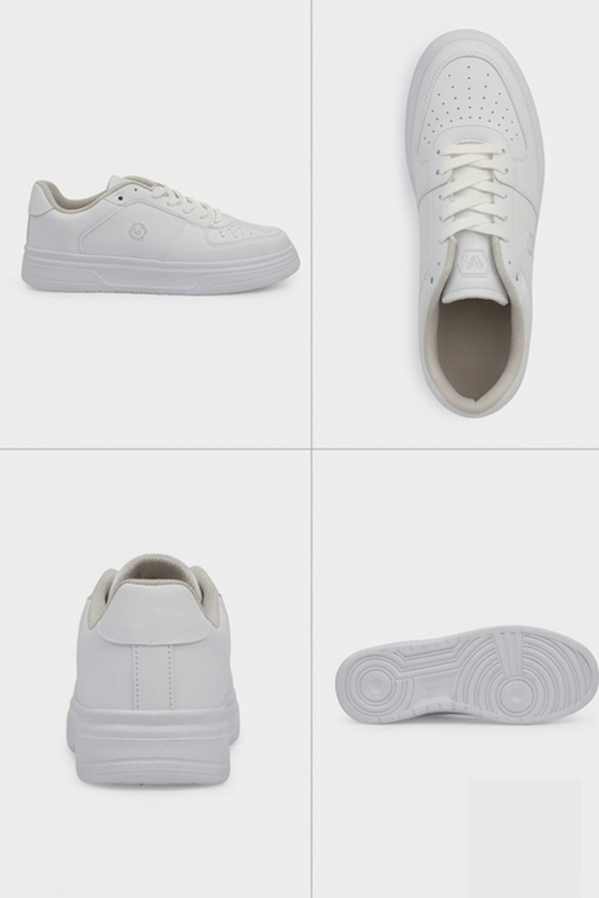 Daily Comfort Beyaz Rahat Günlük Yumuşak Tabanlı 4 Mevsim Trend Sneaker Ayakkabı