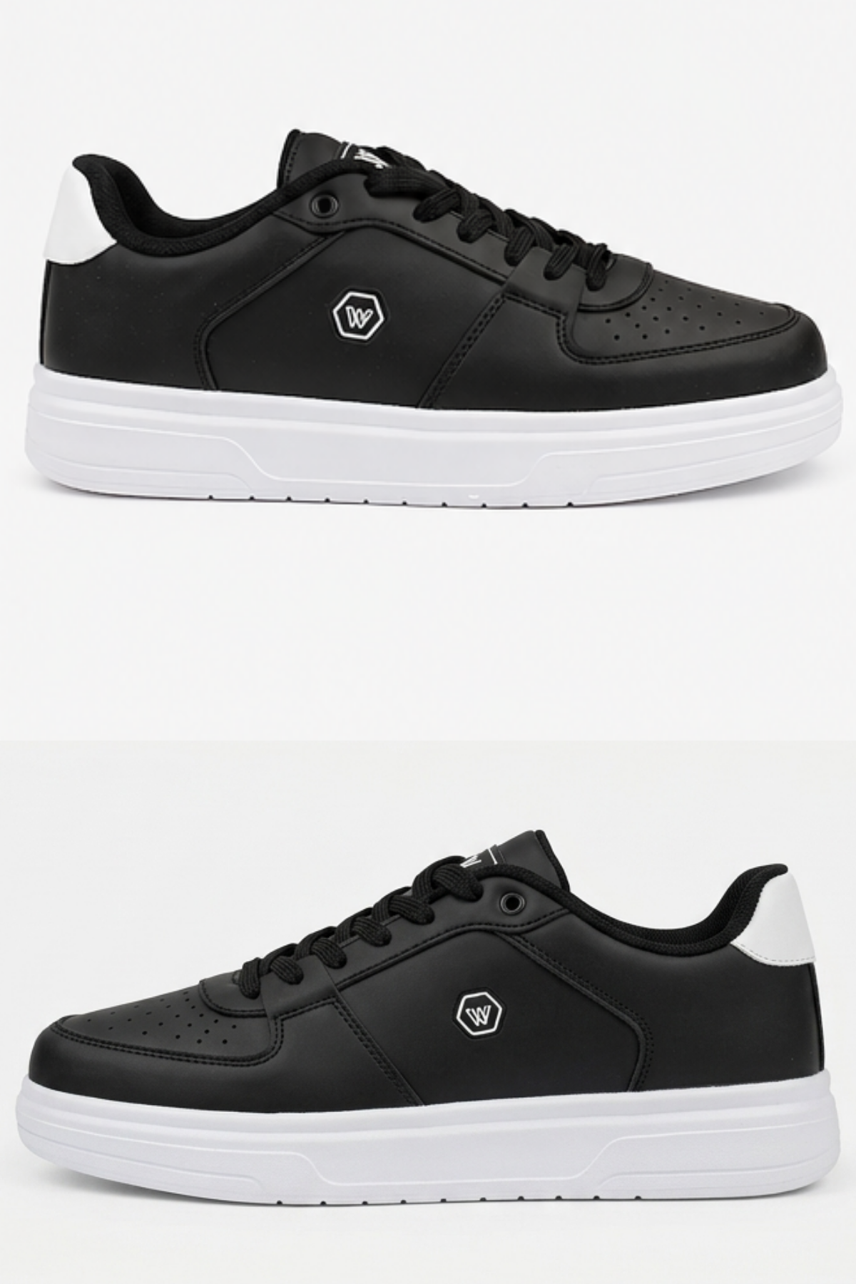 Daily Comfort Siyah Beyaz Rahat Günlük Yumuşak Tabanlı 4 Mevsim Trend Sneaker Ayakkabı