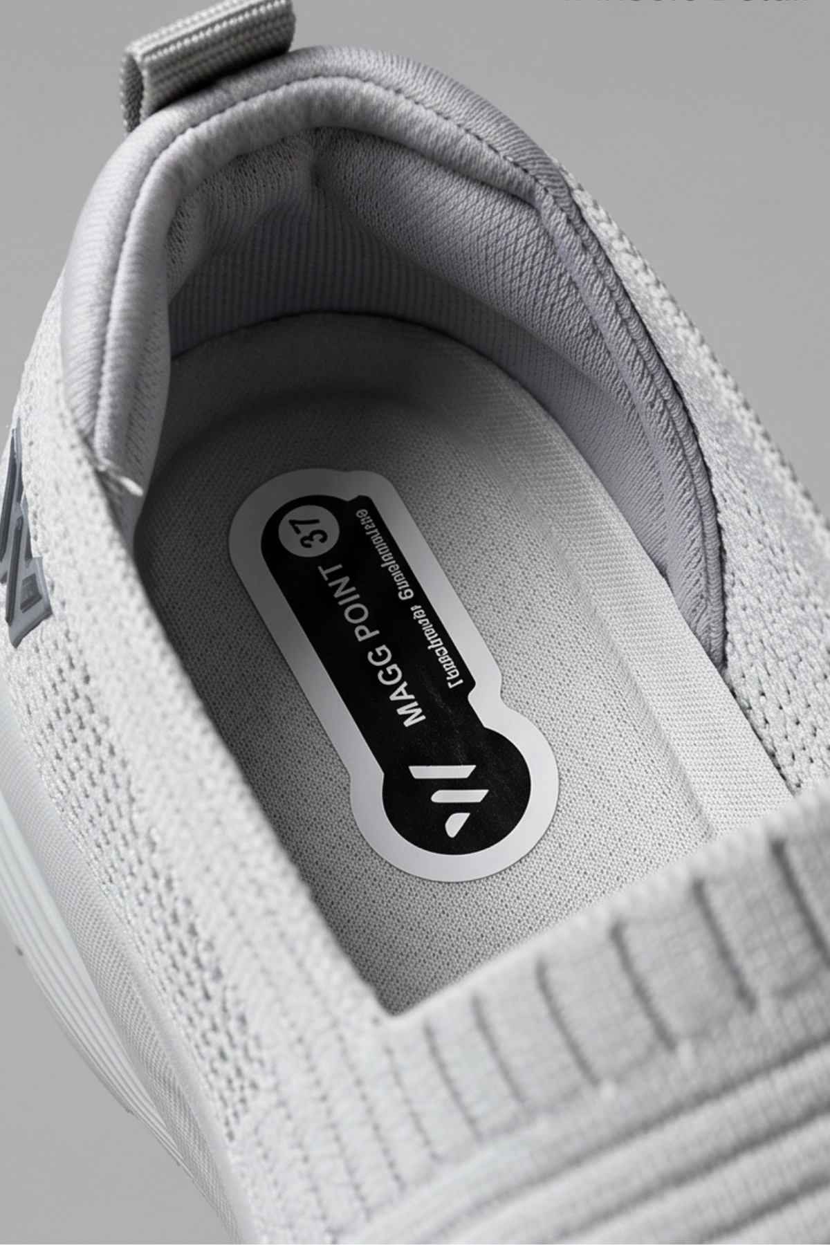 CloudWalk Comfort Buz Gri Rahat Günlük Yumuşak Tabanlı 4 Mevsim Trend Kadın Slip-On Sneaker Ayakkabı