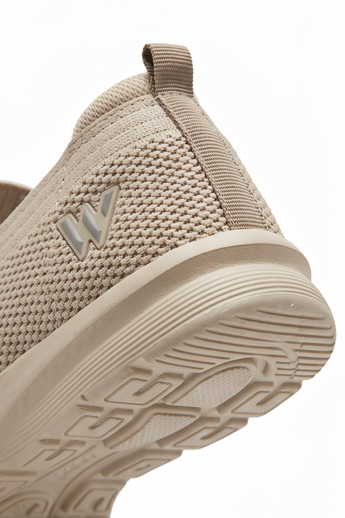 CloudWalk Comfort Bej Rahat Günlük Yumuşak Tabanlı 4 Mevsim Trend Kadın Slip-On Sneaker Ayakkabı
