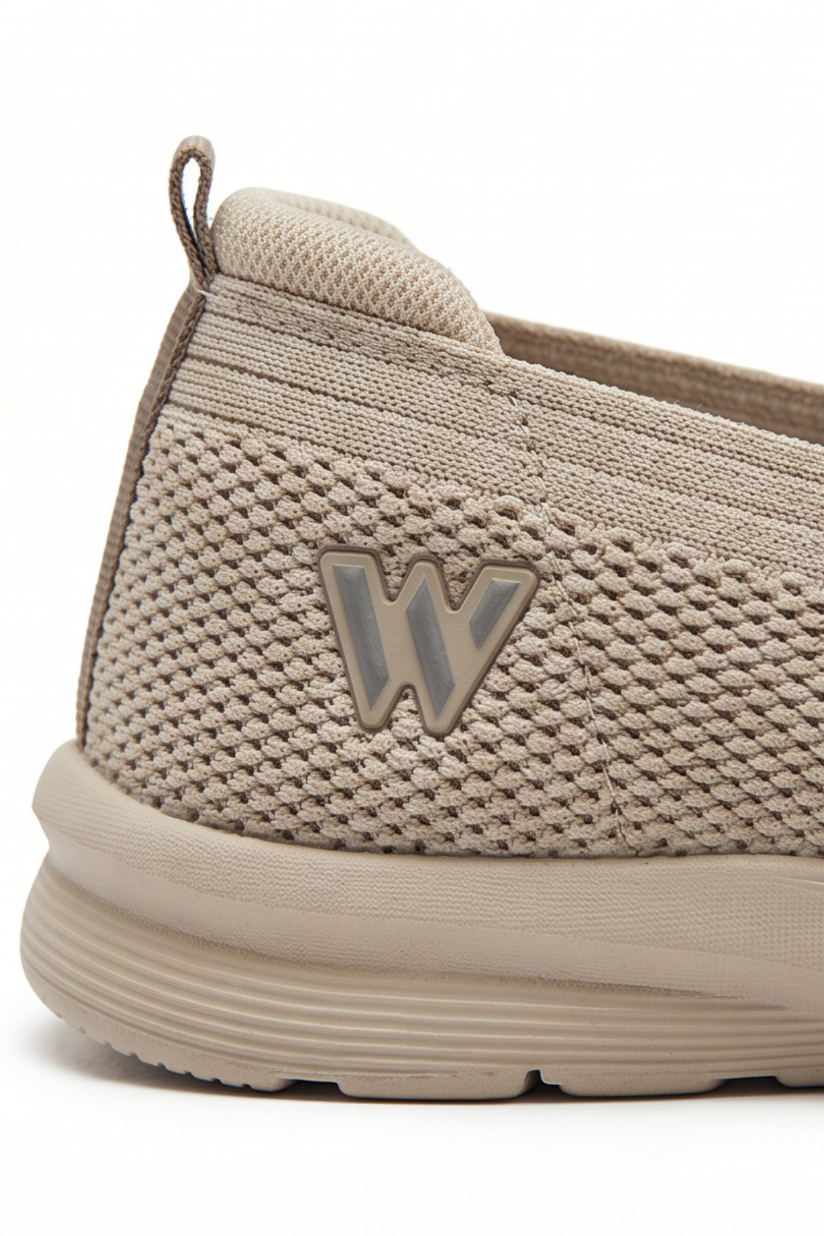 CloudWalk Comfort Bej Rahat Günlük Yumuşak Tabanlı 4 Mevsim Trend Kadın Slip-On Sneaker Ayakkabı