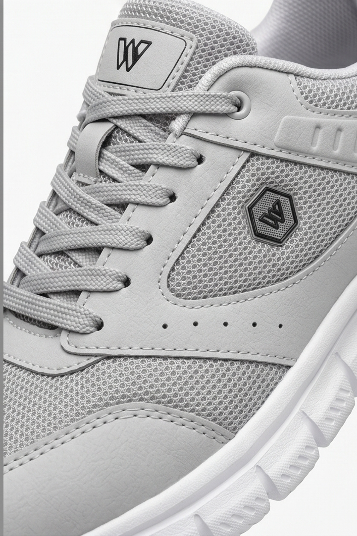 AEROSTRIDE Flex Ultra Comfort Max Buz Gri Unisex Spor Ayakkabı Hafif Nefes Alabilen Günlük Rahat Yürüyüş Sneaker