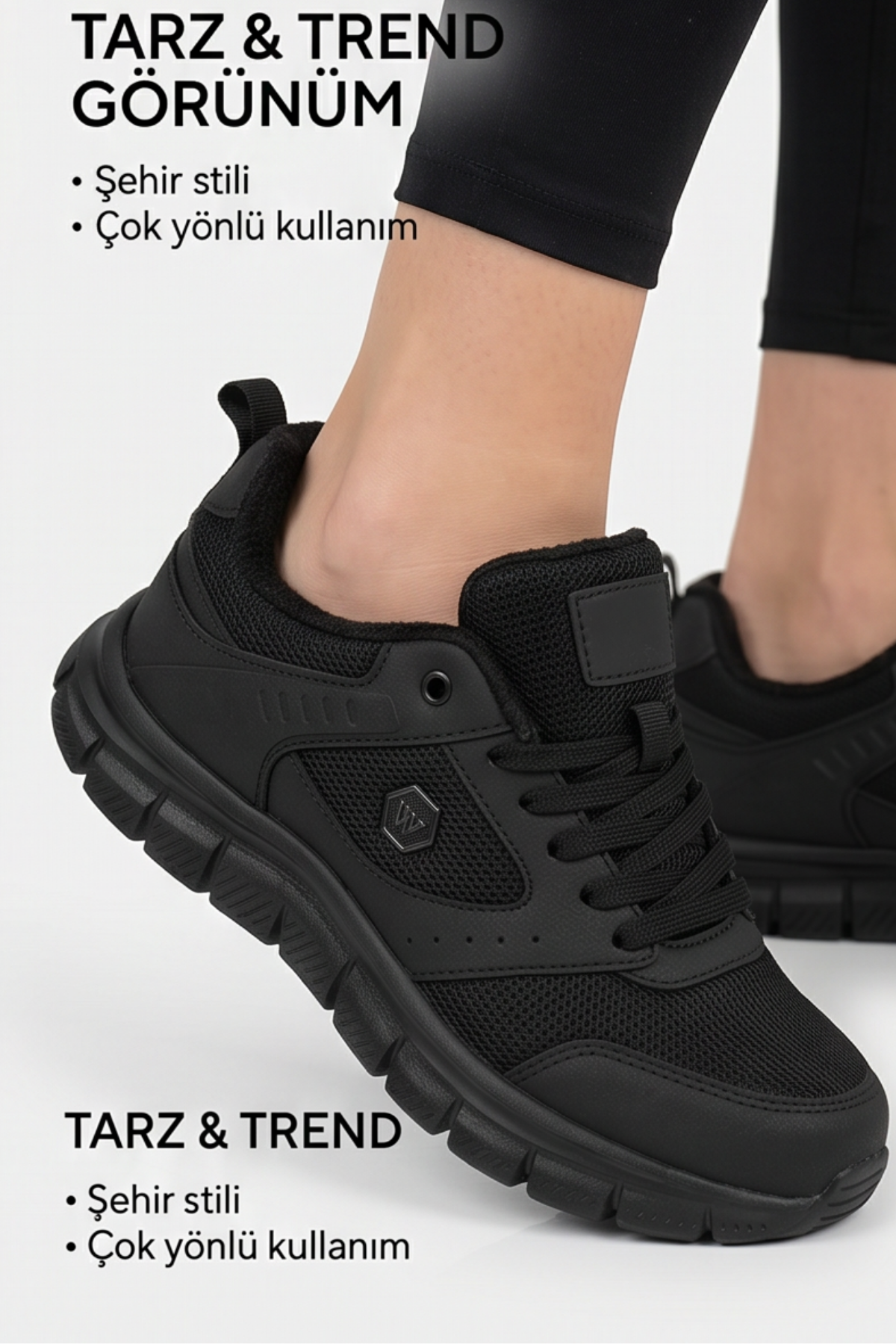 AEROSTRIDE Flex Ultra Comfort Max Siyah Unisex Spor Ayakkabı Hafif Nefes Alabilen Günlük Rahat Yürüyüş Sneaker
