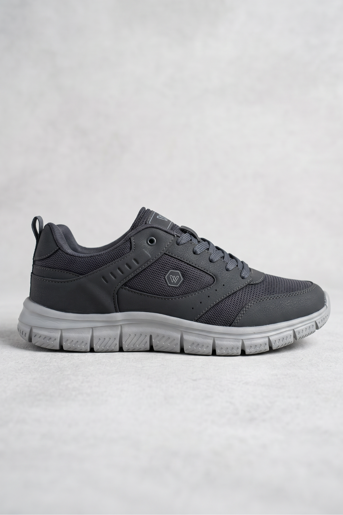 AEROSTRIDE Flex Ultra Comfort Max Füme-Gri Unisex Spor Ayakkabı Hafif Nefes Alabilen Günlük Rahat Yürüyüş Sneaker