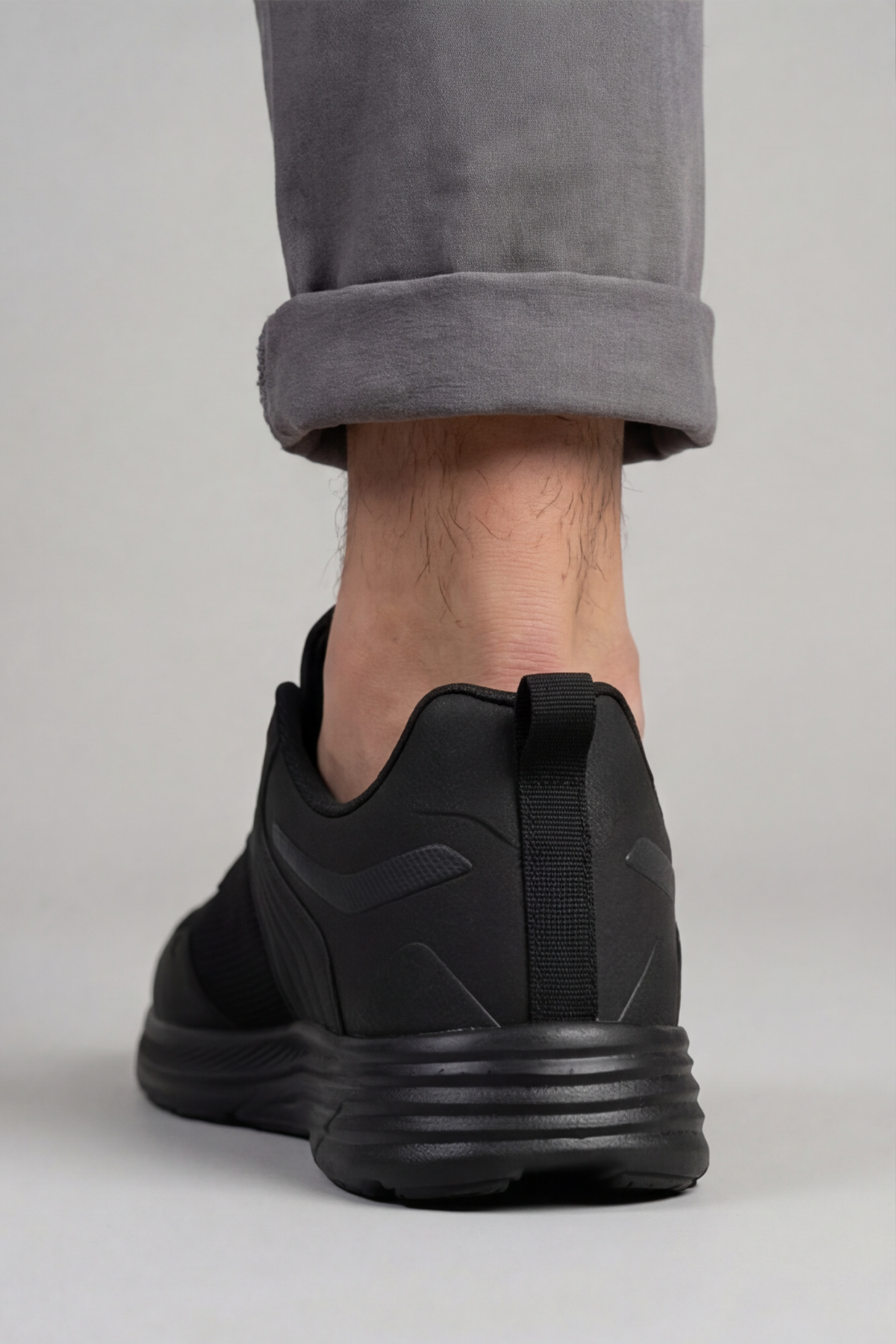 Comfy Step Siyah Günlük Spor Sneaker – Kaymaz Taban Konfor Serisi Erkek Ayakkabı 