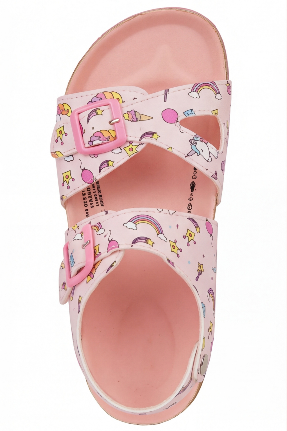 Ponchiq Kız Çocuk Pembe Baskılı Yazlık Sandalet 26-35