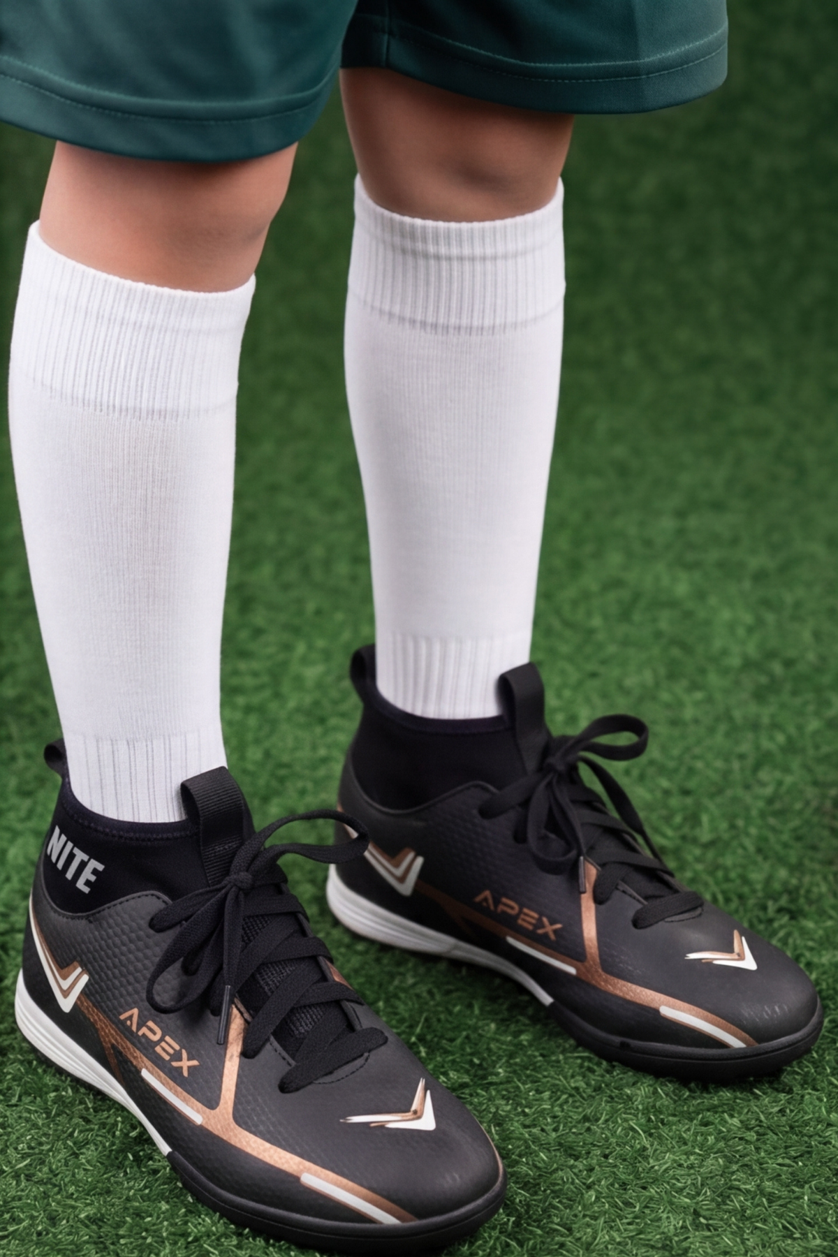 PHANTOM SOCK Siyah Hafif Yüksek Hız Maksimum Zemin Tutuş Teknolojili Çoraplı Çocuk Halı Saha Ayakkabısı