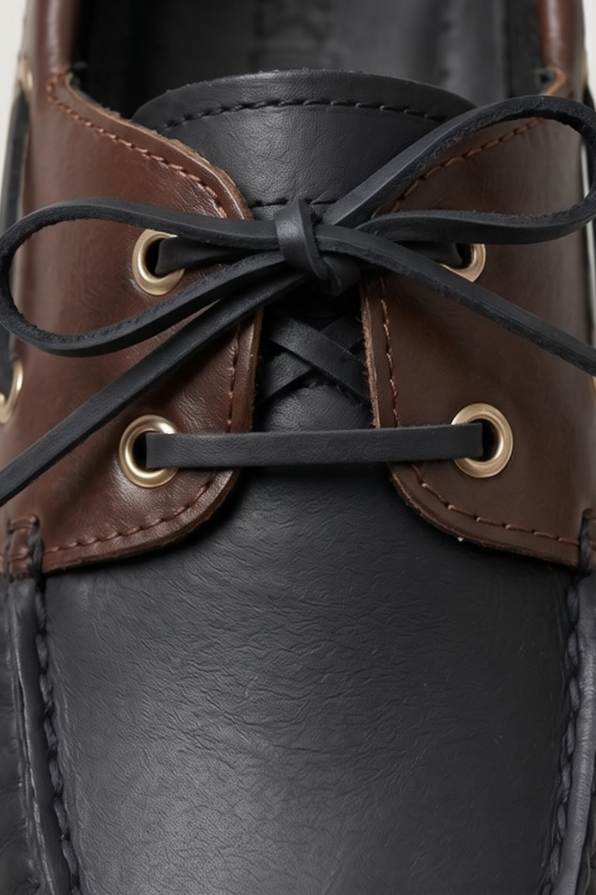 Royal Marine Siyah Kahve Premium Deri Erkek Loafer - El İşçiliği Özel Tasarım Klasik Gemi Ayakkabısı (Boat Shoe) Serisi