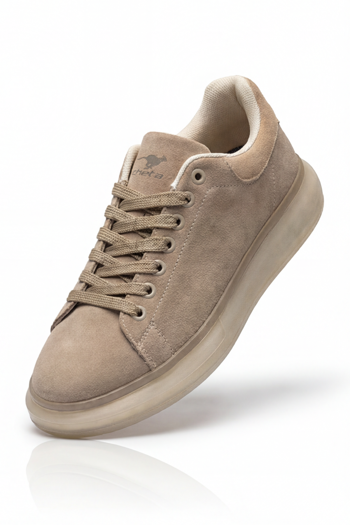 6073 Sınırlı Sayıda Hakiki Deri Yüksek Jel Taban İthal Bağcıklı Sneaker Spor Ayakkabı