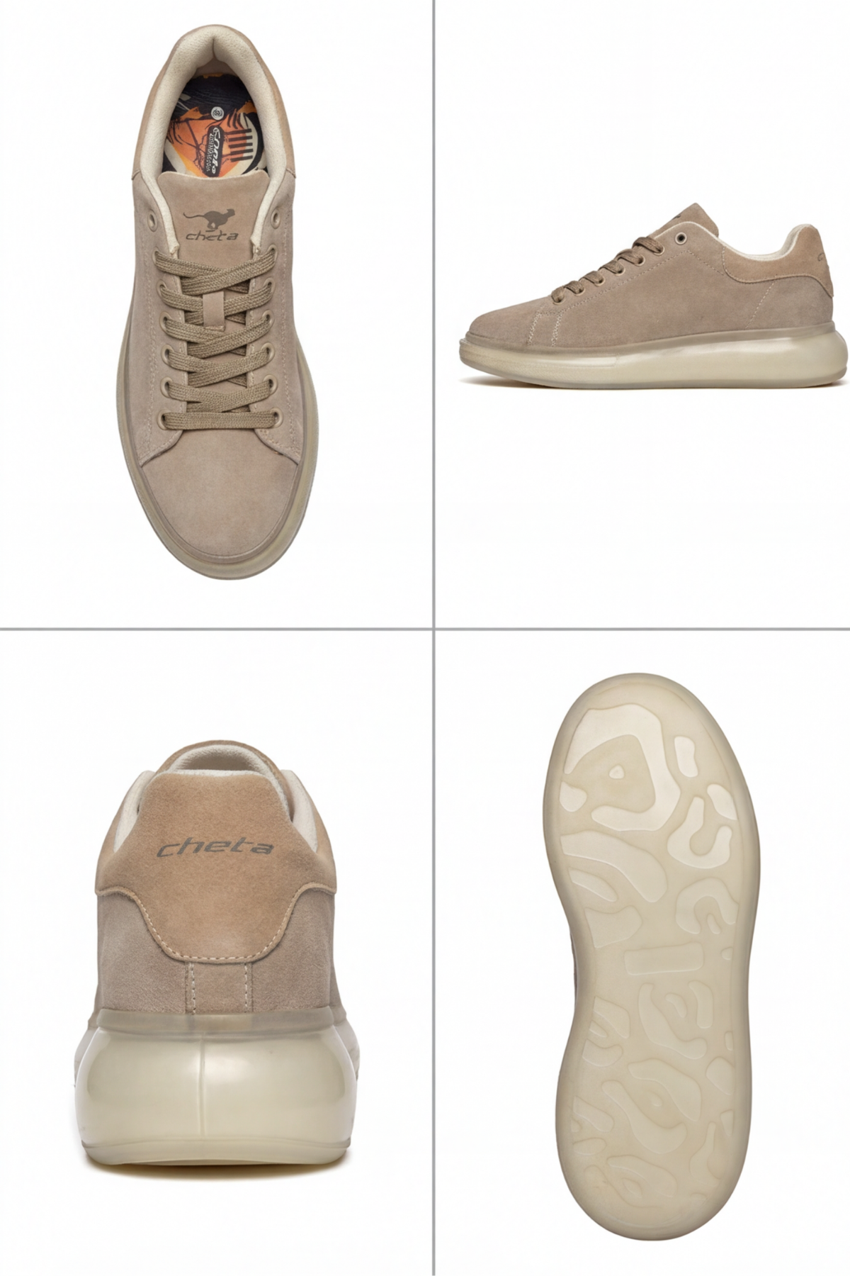 6073 Sınırlı Sayıda Hakiki Deri Yüksek Jel Taban İthal Bağcıklı Sneaker Spor Ayakkabı