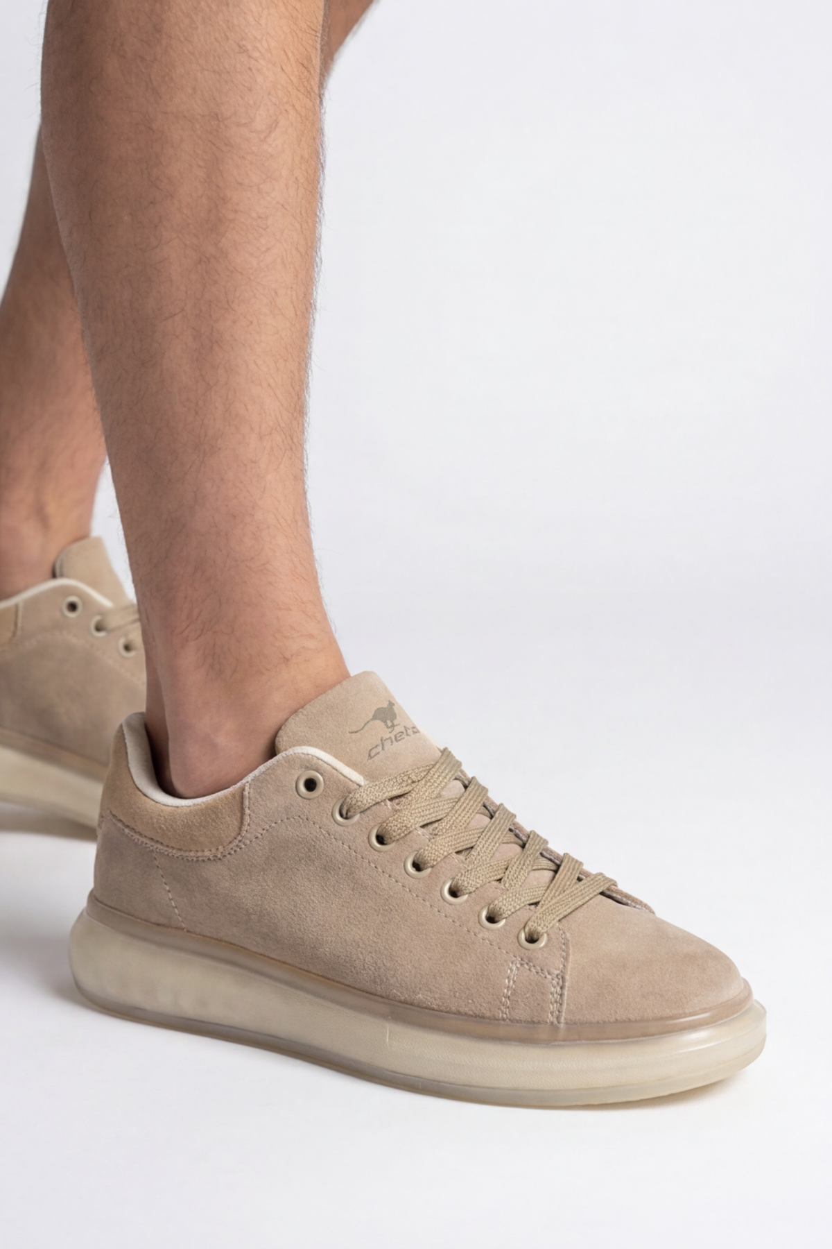 6073 Sınırlı Sayıda Hakiki Deri Yüksek Jel Taban İthal Bağcıklı Sneaker Spor Ayakkabı
