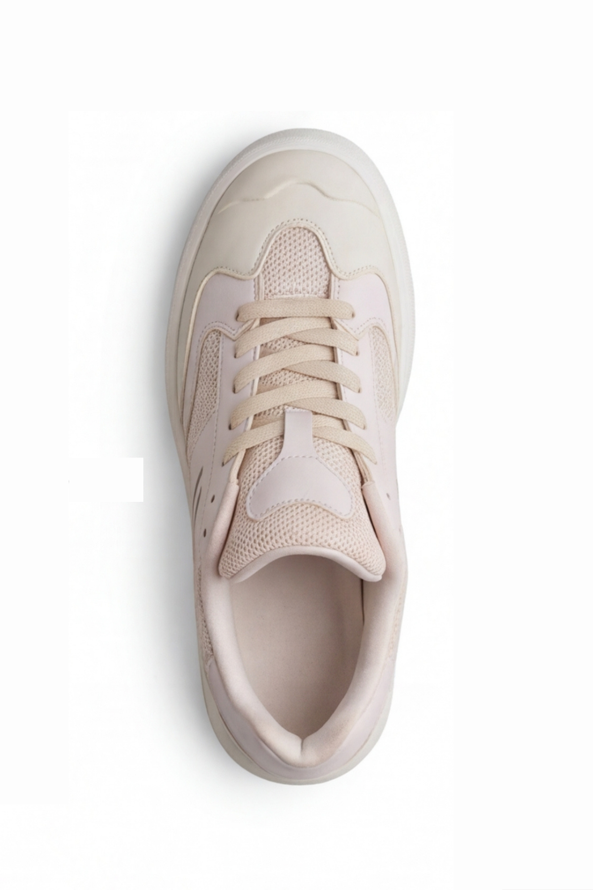 Urban-Strike Hybrid Beyaz Unisex Sneaker - Yüksek Tutuşlu Dalgalı Tabanlı ve Nefes Alabilen File Detaylı Günlük Spor Ayakkabı