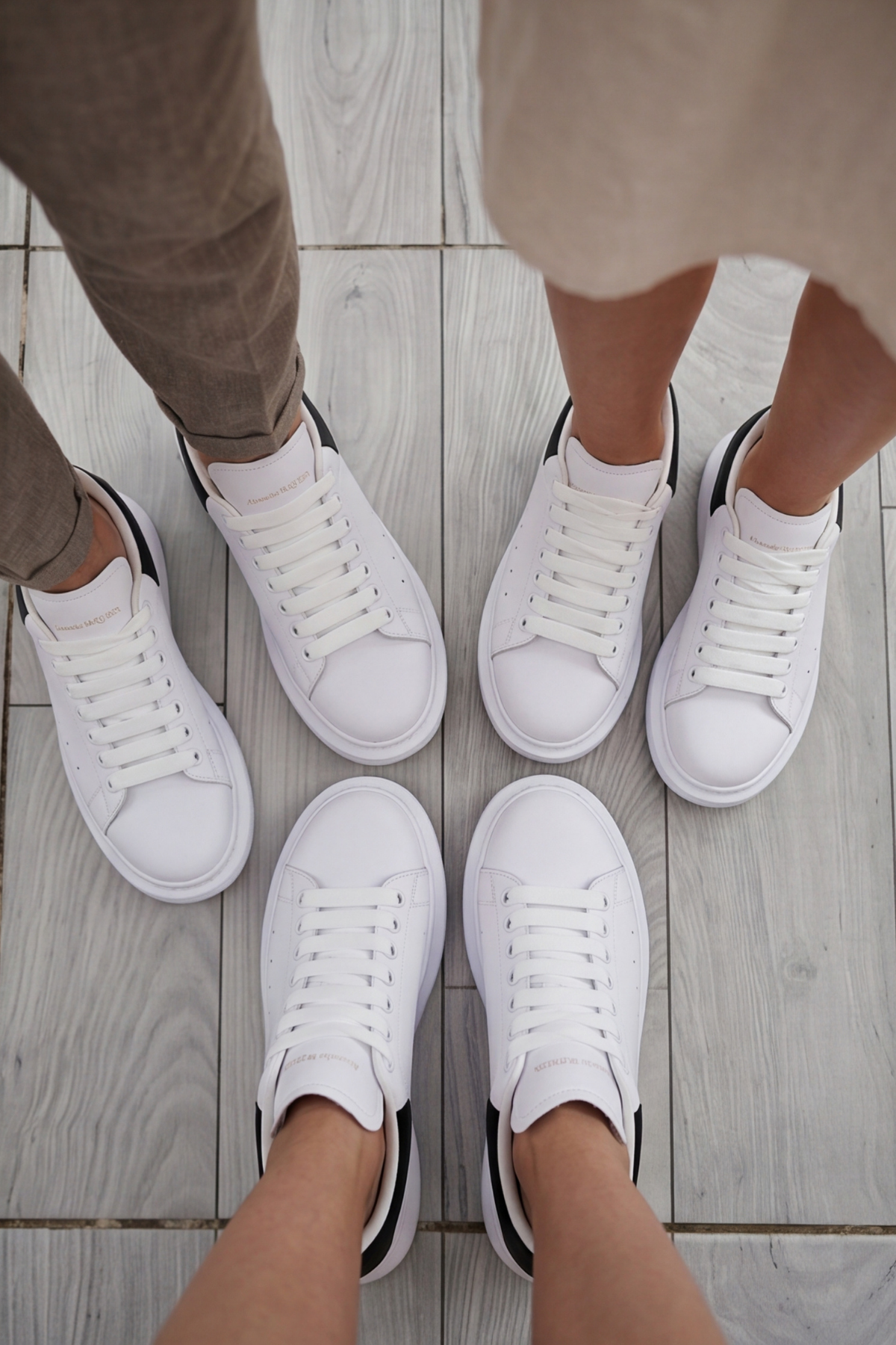 LiaQuenn - Rahat ve Hafif Yüksek Tabanlı Yürüyüş Günlük Spor Giy Çık Unisex Beyaz-Siyah Sneaker Ayakkabı