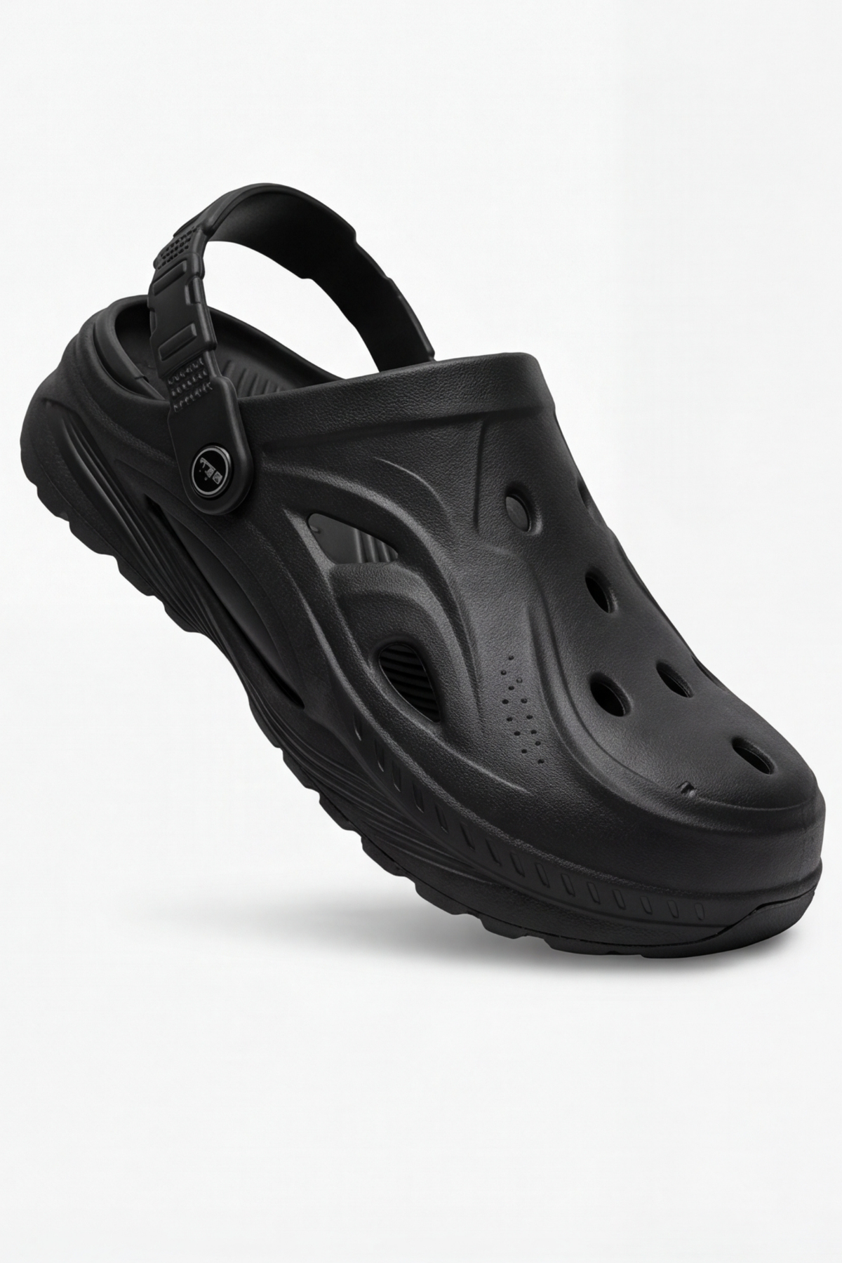 Terra Strata: Erkek Çift Tabanlı Siyah Comfort Clog Erkek Terlik - Tokalı Arka Bantlı Spor Sandalet, Havuz, Plaj ve Günlük Doğa Yürüyüşü Anatomik Terliği
