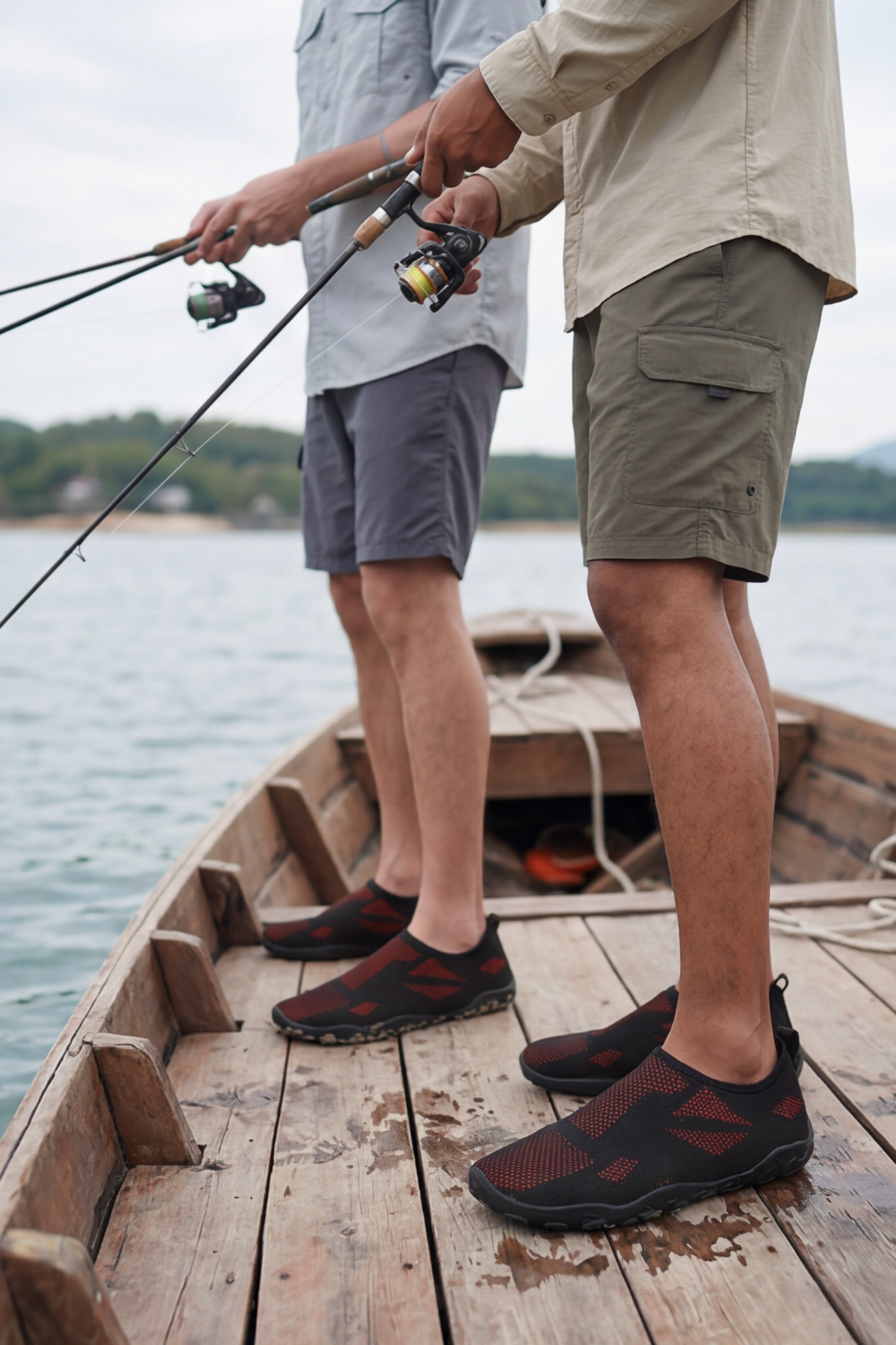 WAVEGLIDE - Esnek Siyah - Turuncu Unisex Deniz ve Plaj Ayakkabısı, Nefes Alabilir ve Hızlı Kuruyan Kumaş Dokulu Hafif Havuz ve Sörf Ayakkabısı