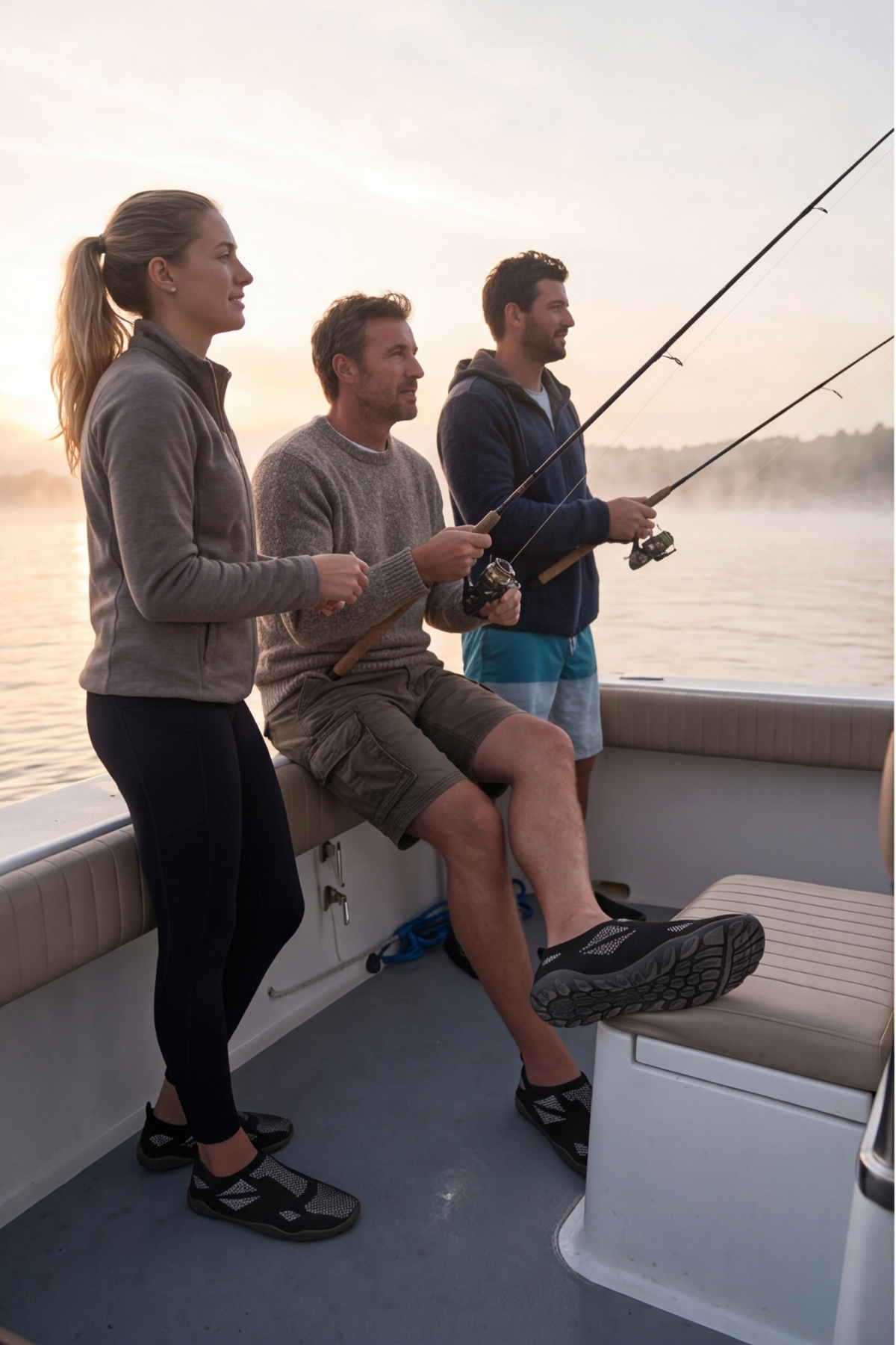 WAVEGLIDE - Esnek Siyah - Beyaz Unisex Deniz ve Plaj Ayakkabısı, Nefes Alabilir ve Hızlı Kuruyan Kumaş Dokulu Hafif Havuz ve Sörf Ayakkabısı