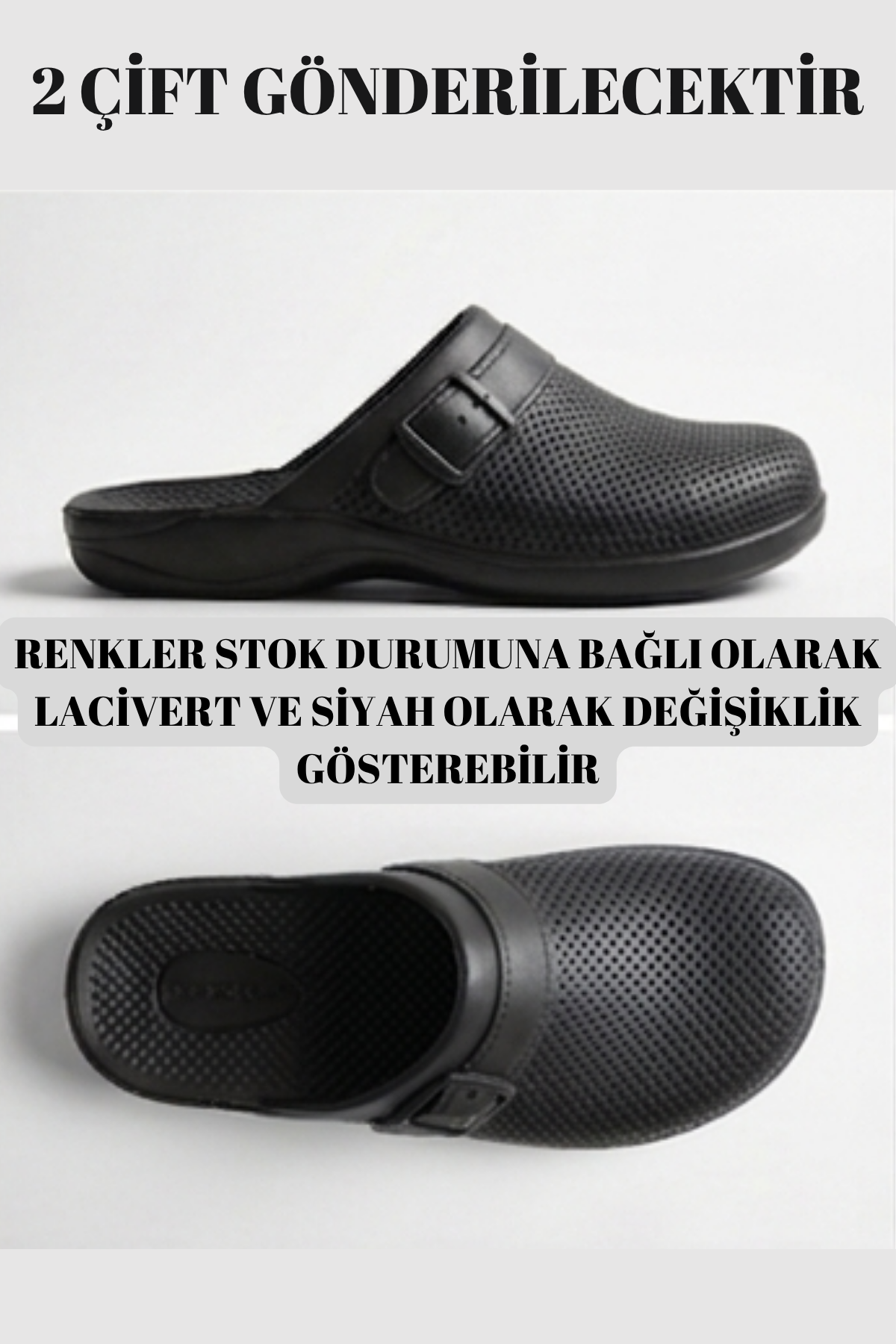 2 ADET GÖNDERİLECEKTİR - HydroFlex Unisex Siyah Anatomik Destekli Yumuşak Taban Kapalı Plaj Havuz Terliği - Günlük Hafif Islak Zemin Kaymaz Ev ve Dış Mekan Banyo Terlik