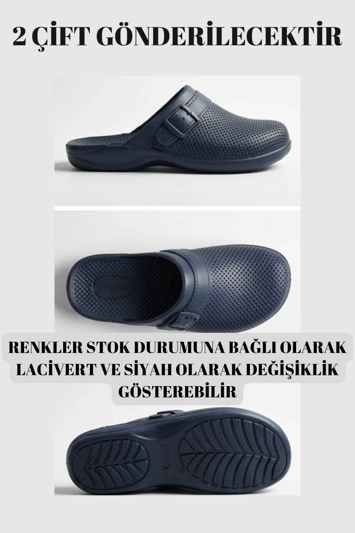 2 ADET GÖNDERİLECEKTİR - HydroFlex Unisex Siyah Anatomik Destekli Yumuşak Taban Kapalı Plaj Havuz Terliği - Günlük Hafif Islak Zemin Kaymaz Ev ve Dış Mekan Banyo Terlik