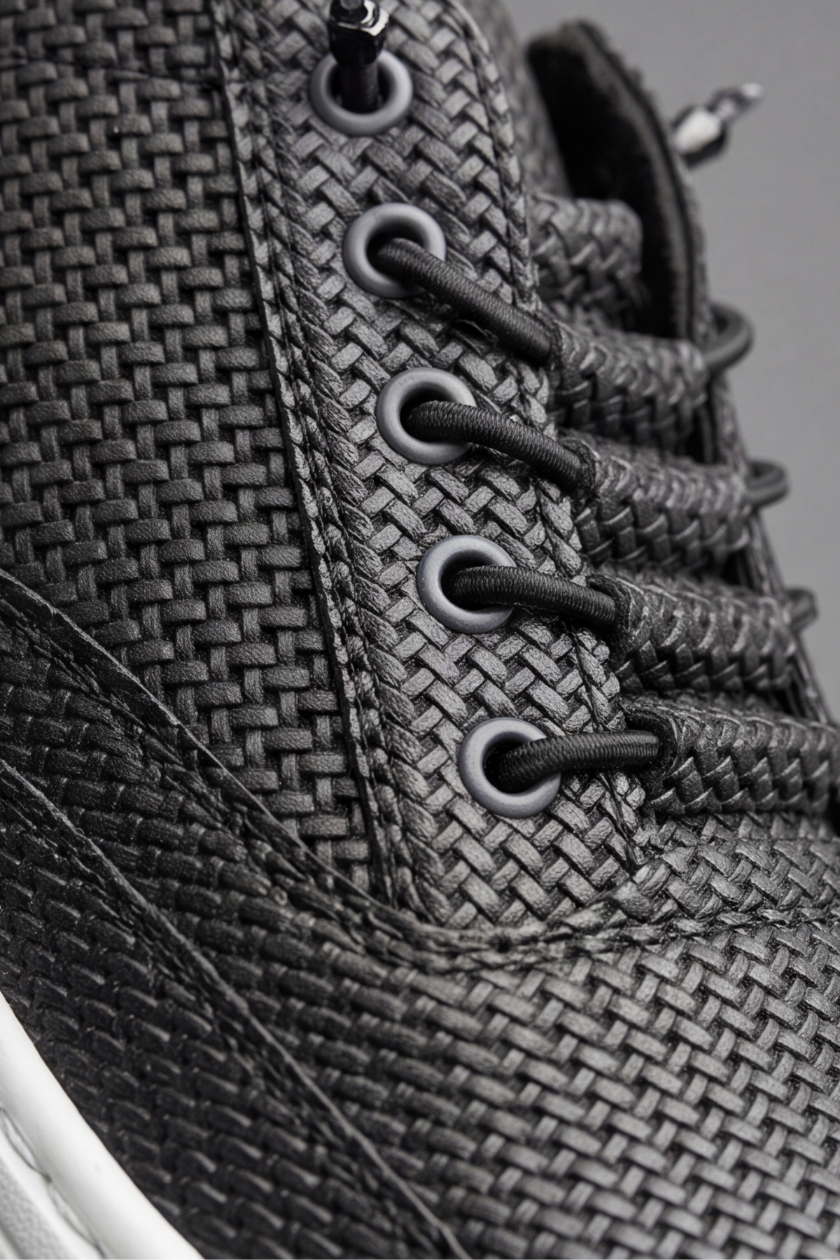 Weave Textured – Örgü Dokulu Elastik Bağcıklı Kalın Hafif Taban Günlük Erkek Casual Spor Ayakkabı