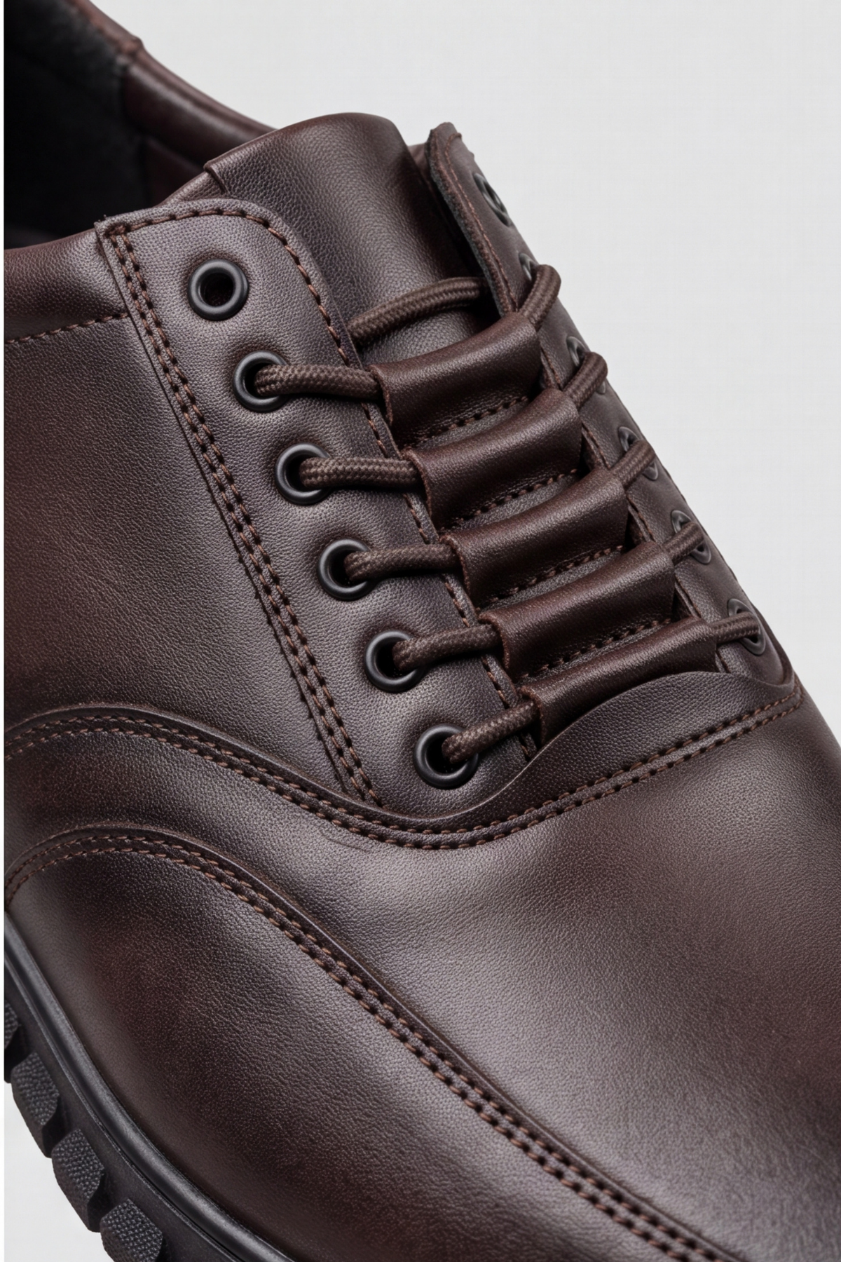 Brown Black – Elastik Bağcıklı Esnek Hafif Taban Günlük Comfort Erkek Casual Spor Ayakkabı