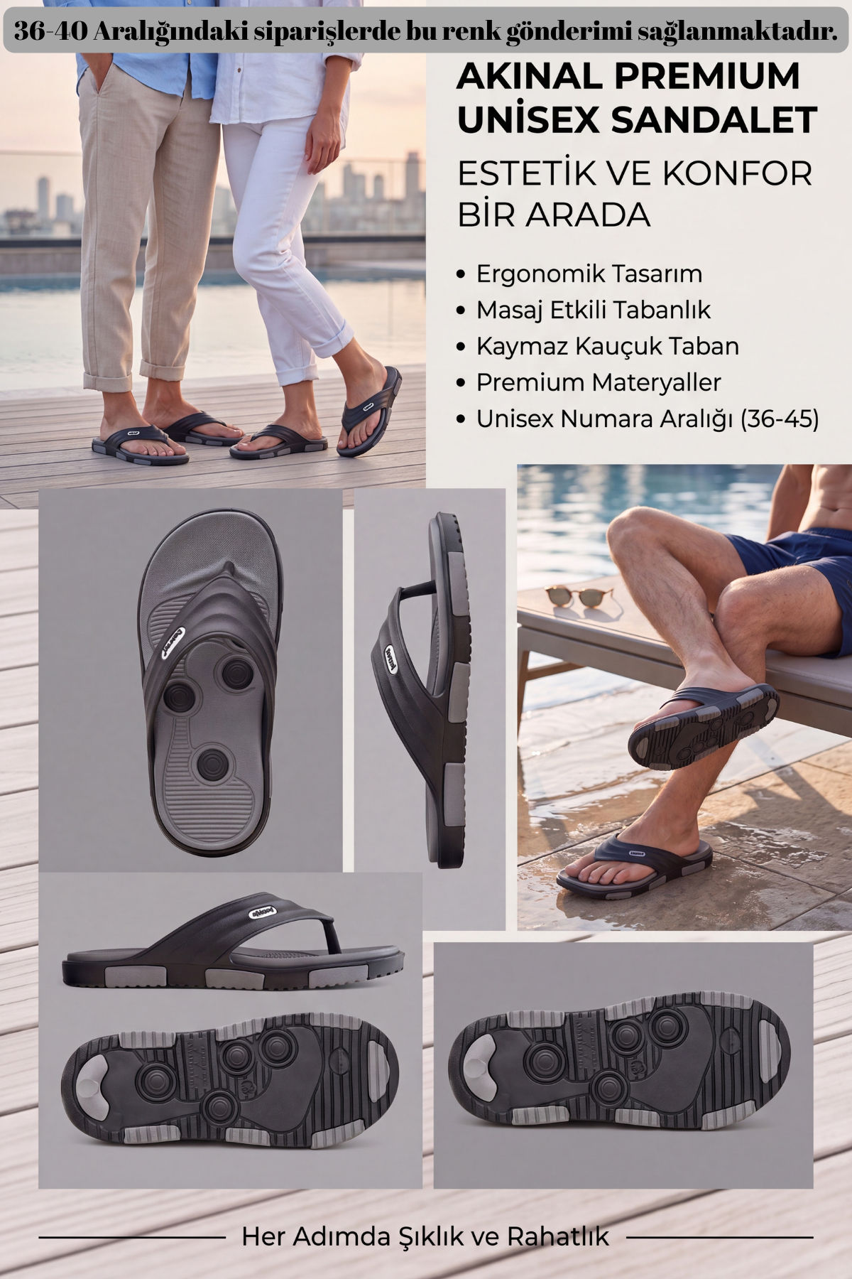 StratoWalk Bulut Tabanlı Anatomik ve Darbe Emici Unisex(36-45)Parmak Arası Terlik, Kaymaz Premium Plaj, Deniz ve Şehir Terliği
