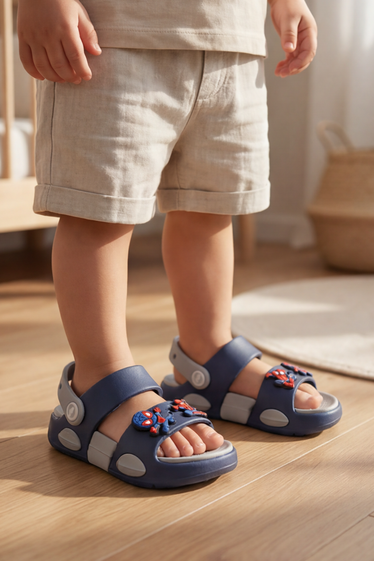 SuperNova Ultra Konfor Çift Tabanlı Ortopedik Bebek ve Çocuk Sandalet Terlik(31-36 Beden)