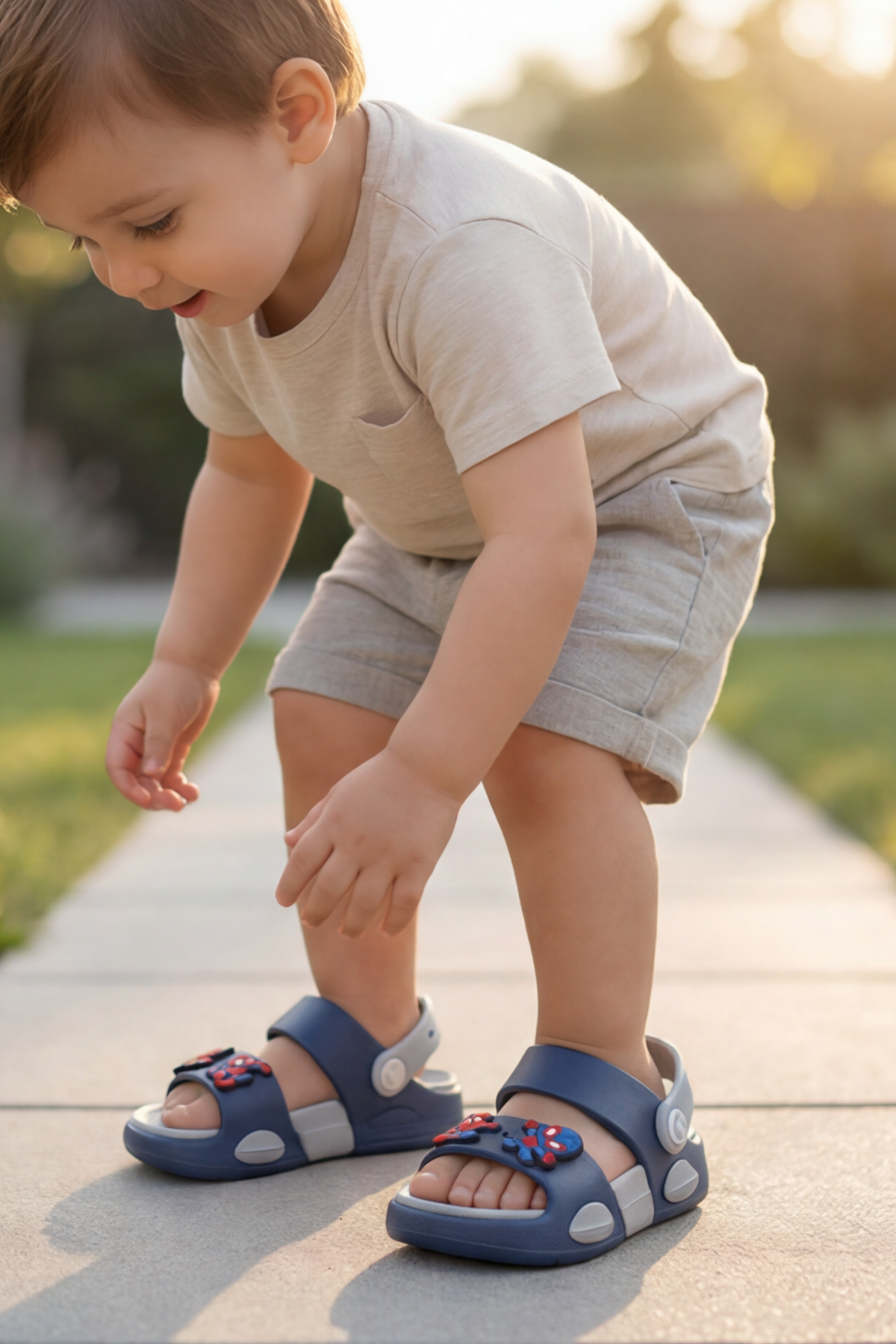 SuperNova Ultra Konfor Çift Tabanlı Ortopedik Bebek ve Çocuk Sandalet Terlik(31-36 Beden)