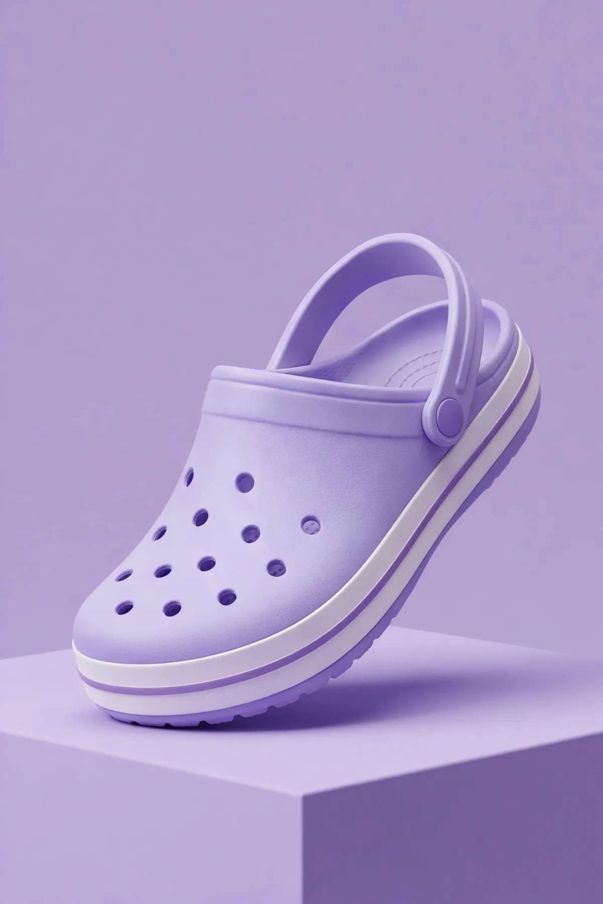 EasyStep - Lila - Beyaz Hafif EVA Sabo Terlik, Ergonomik Tabanlı Nefes Alabilen Islak Zemin Uyumlu Kemerli Hastane, Plaj, Ev ve Günlük Kullanım Terliği - Clog Sandalet