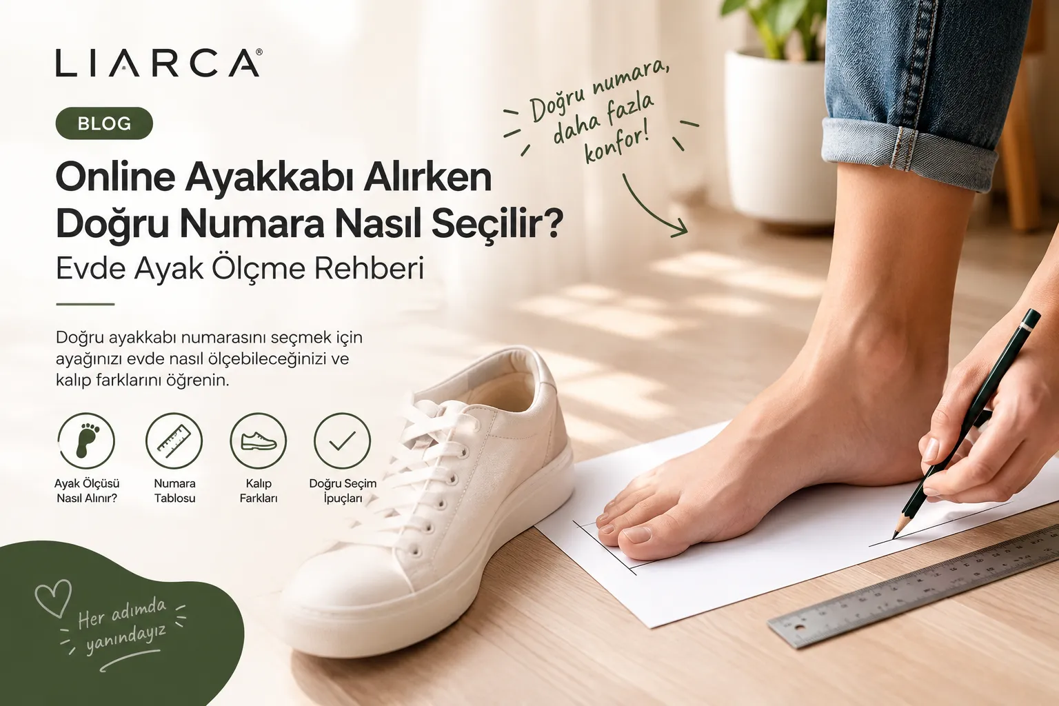 Online Ayakkabı Alırken Doğru Numara Nasıl Seçilir? Evde Ayak Ölçme Rehberi